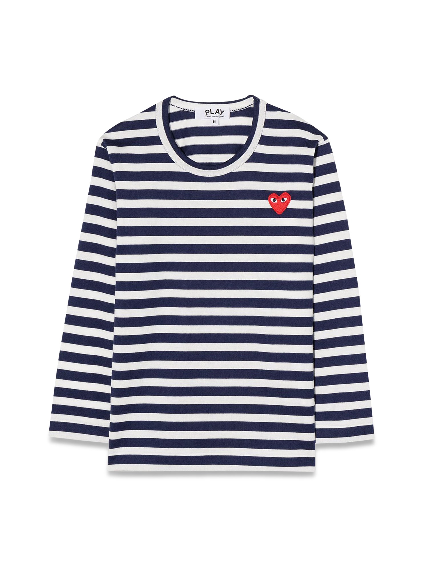 Comme Des Garçons Play comme des garcons play striped m/l t-shirt