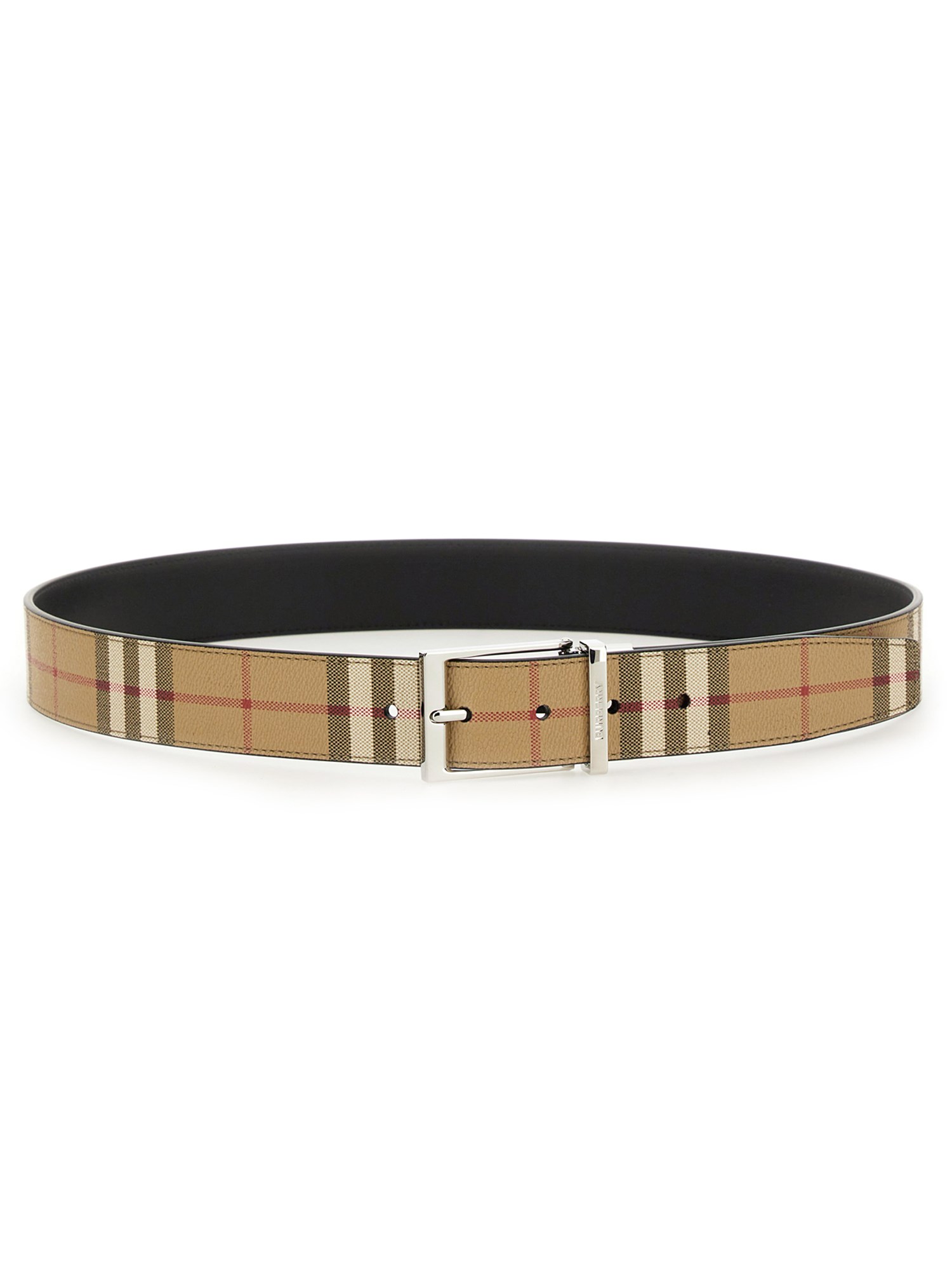 Burberry burberry reversible check belt