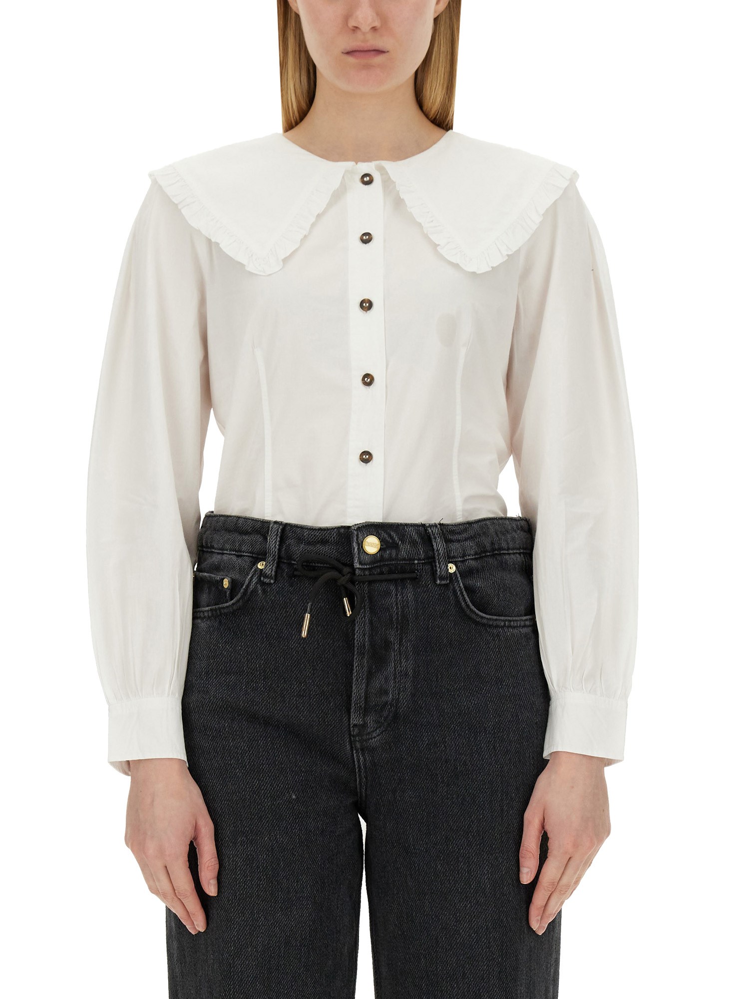 Ganni ganni cotton poplin shirt