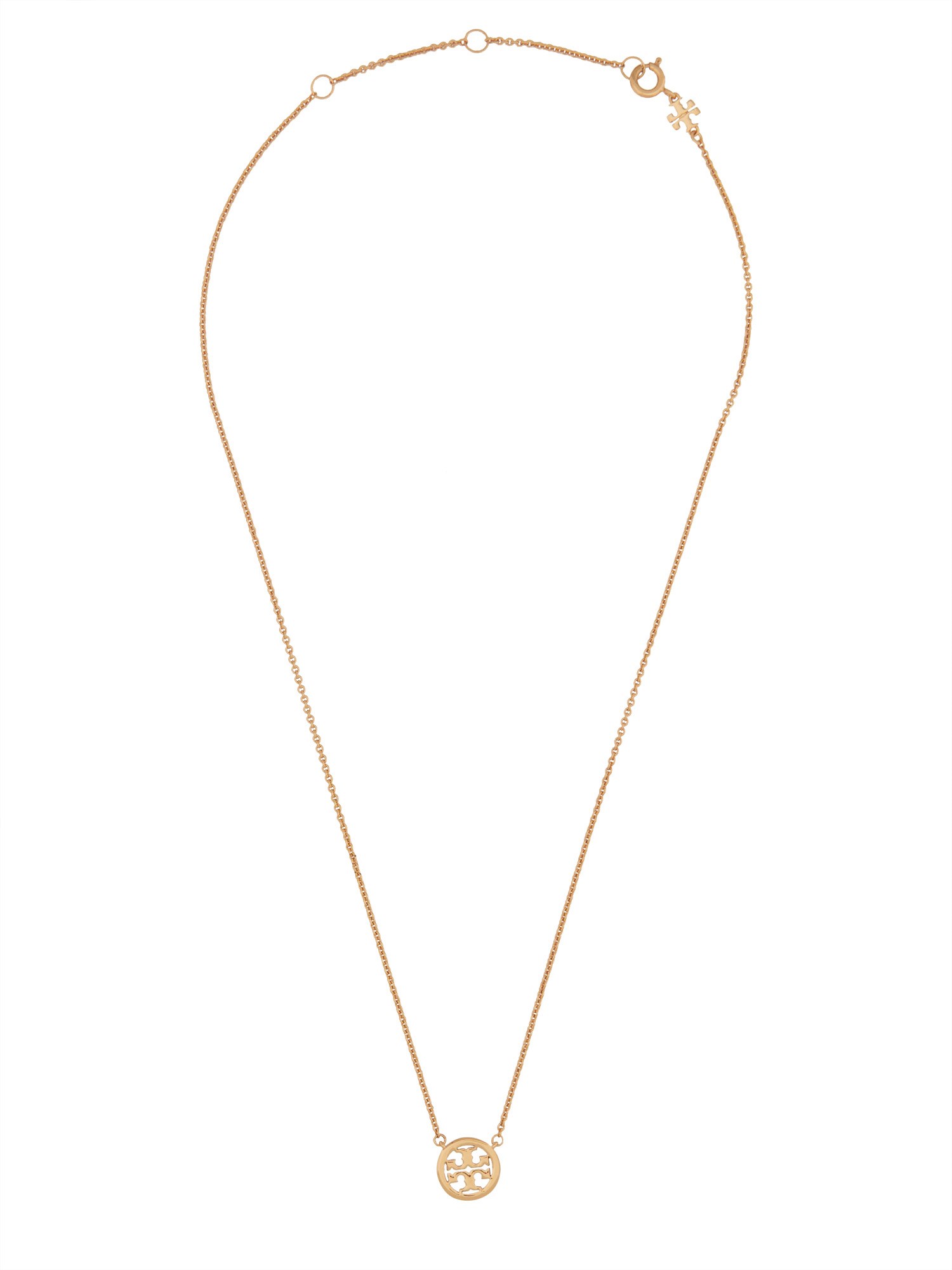 Tory Burch tory burch crystal logo necklace