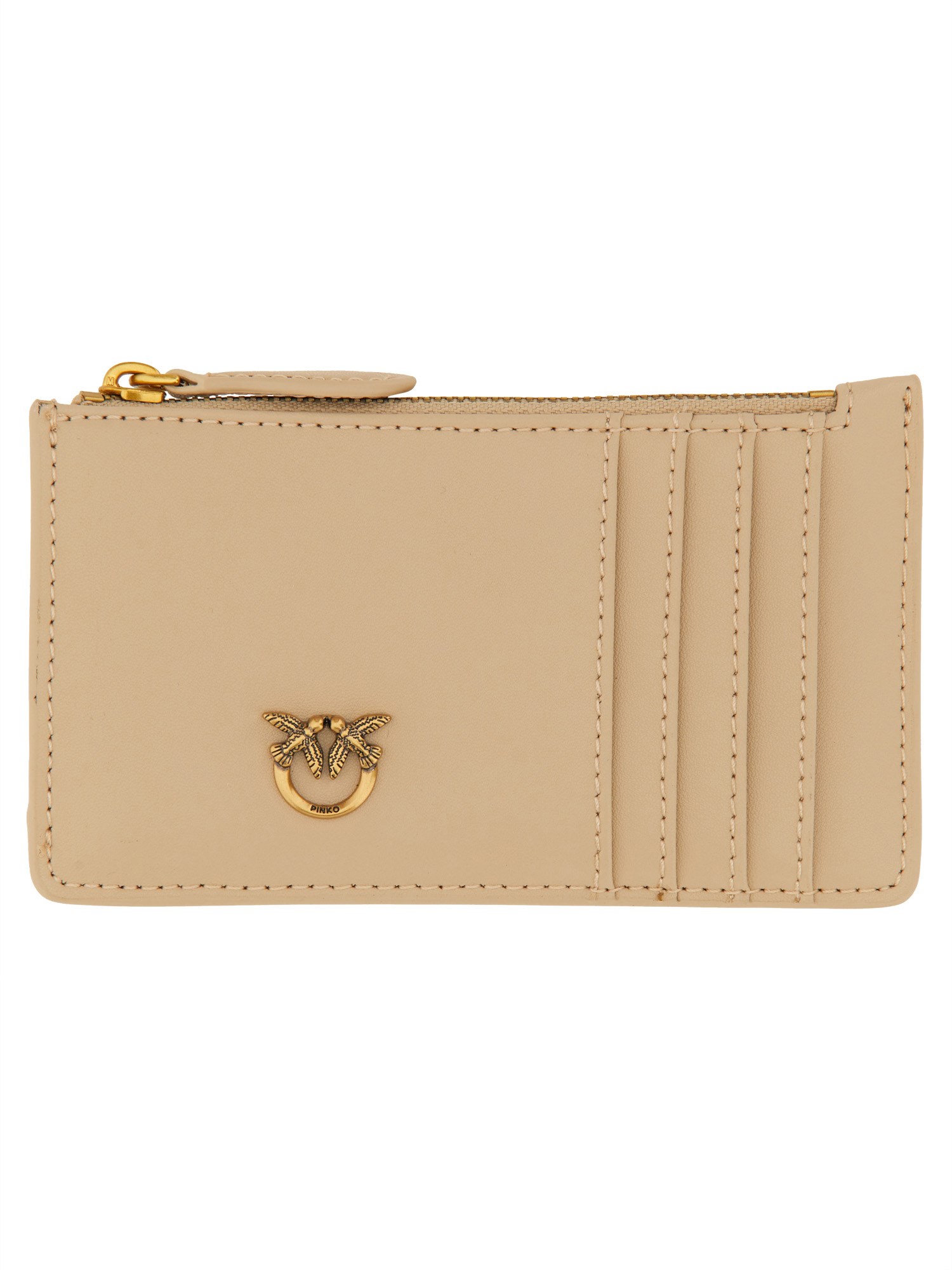 Pinko pinko leather card holder