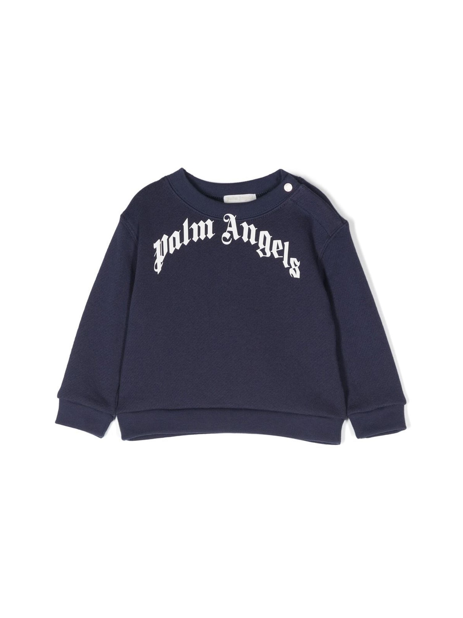 PALM ANGELS palm angels curved logo crewneck