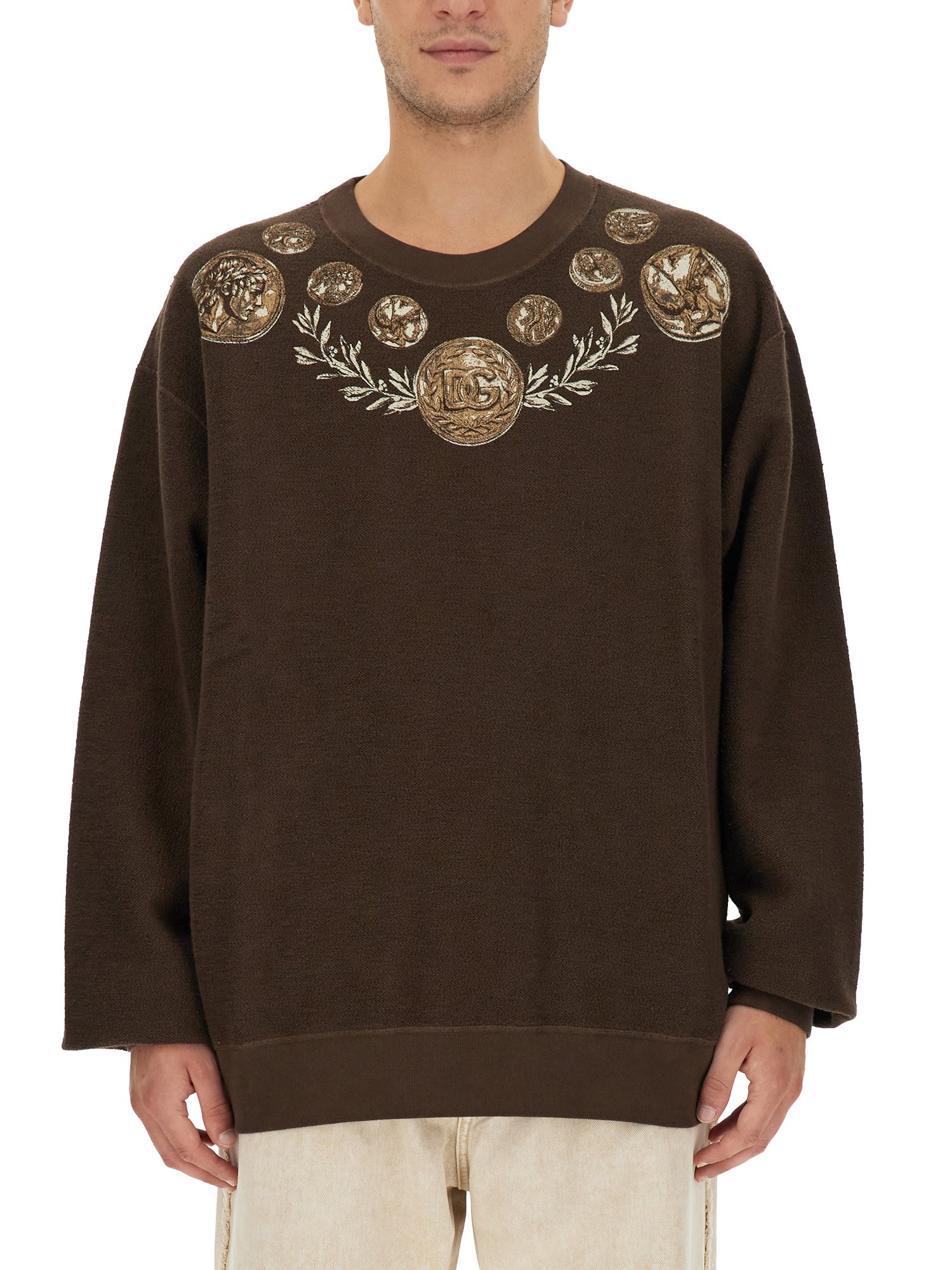 Dolce & Gabbana dolce & gabbana coin print sweatshirt