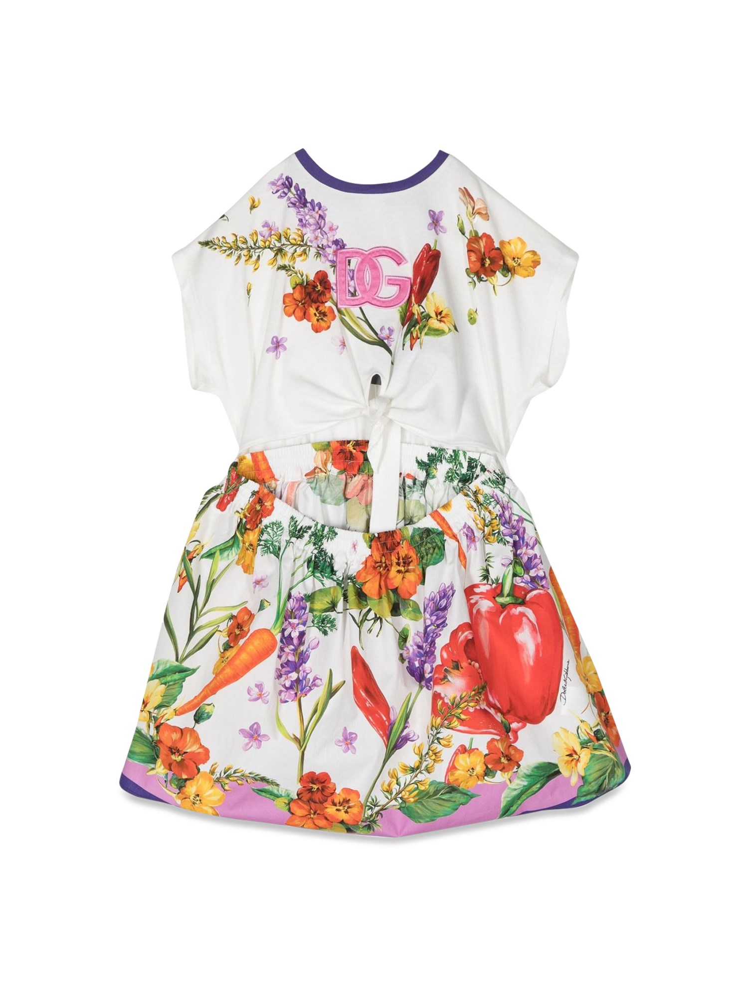 Dolce & Gabbana dolce & gabbana m/c t-shirt+skirt dress