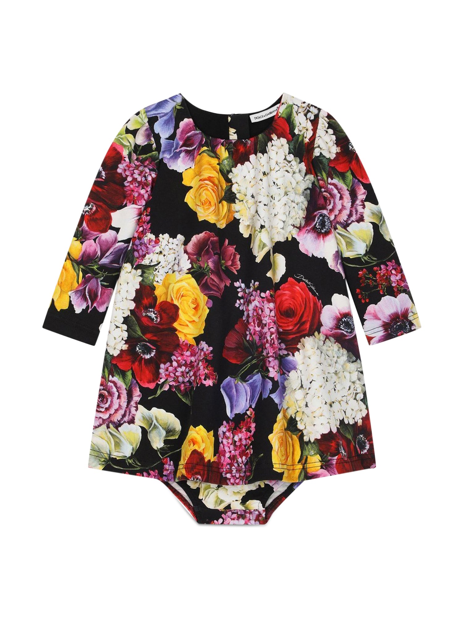 Dolce & Gabbana dolce & gabbana hydrangea long sleeve dress with coulottes