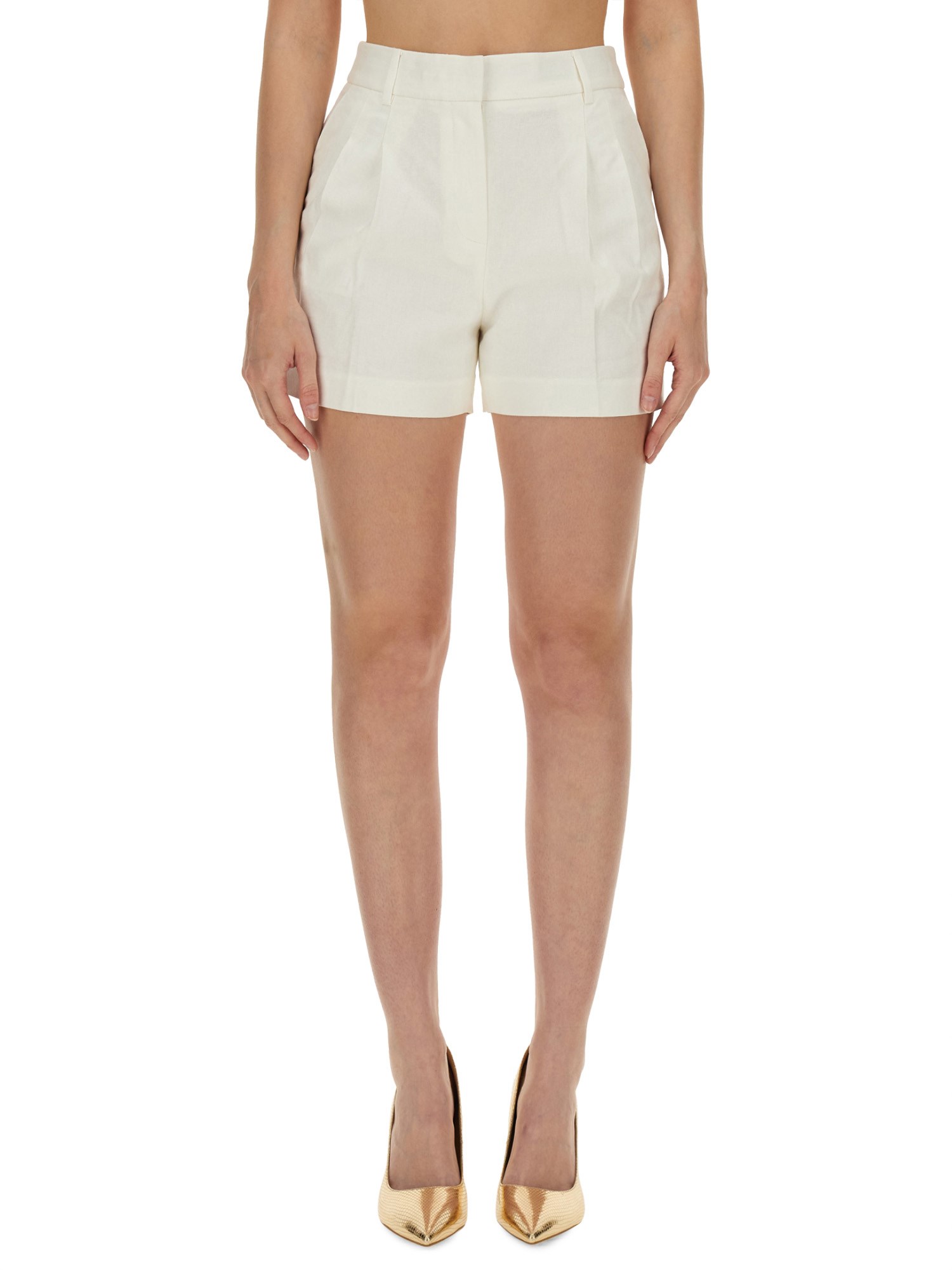  michael by michael kors linen blend shorts