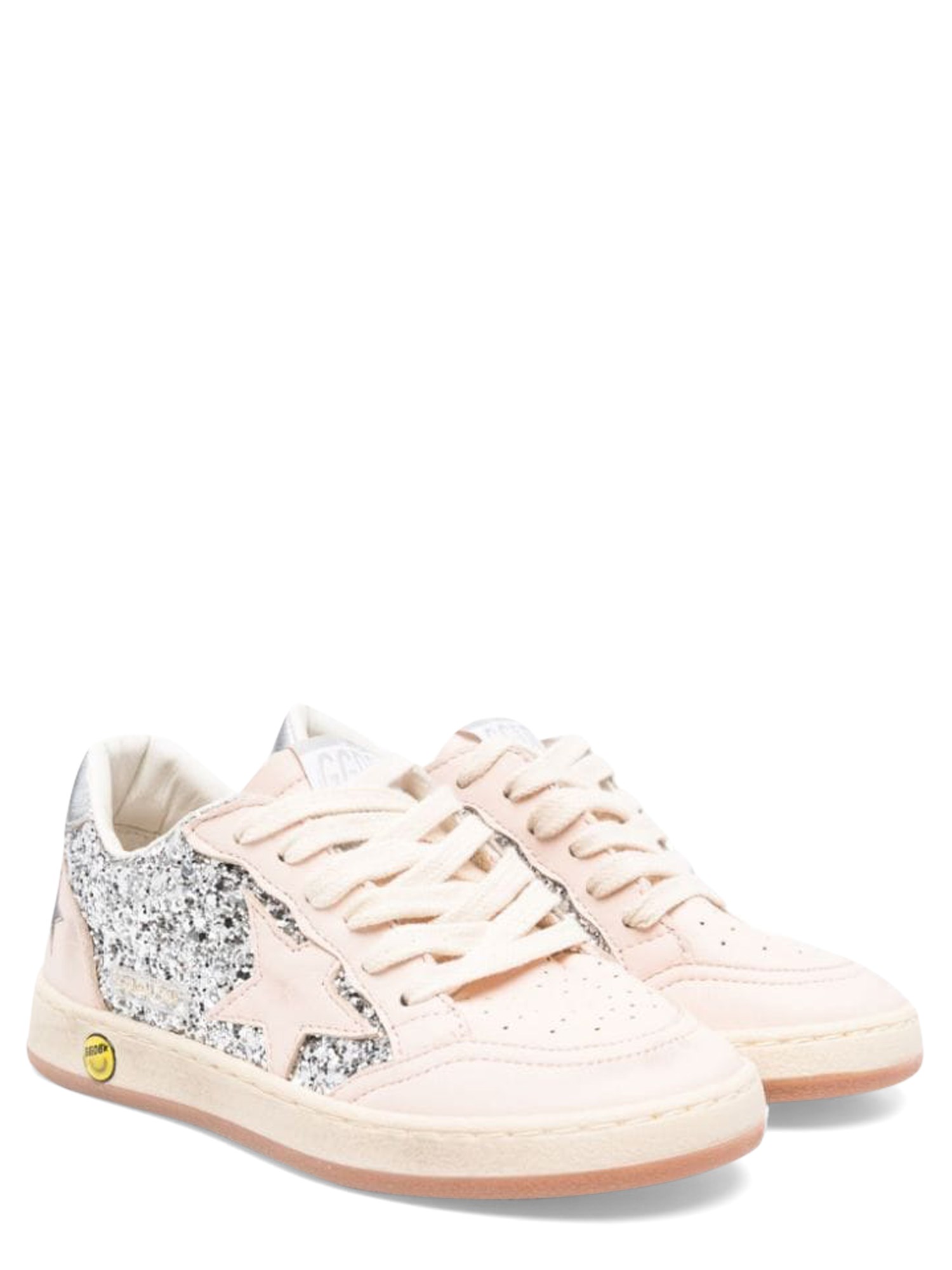 Golden Goose golden goose ballstar nappa upper toe and spur leather star suede heel