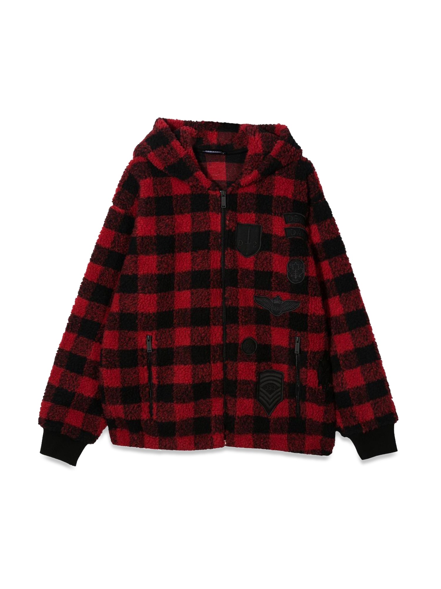 dsquared dsquared plaid hoodie