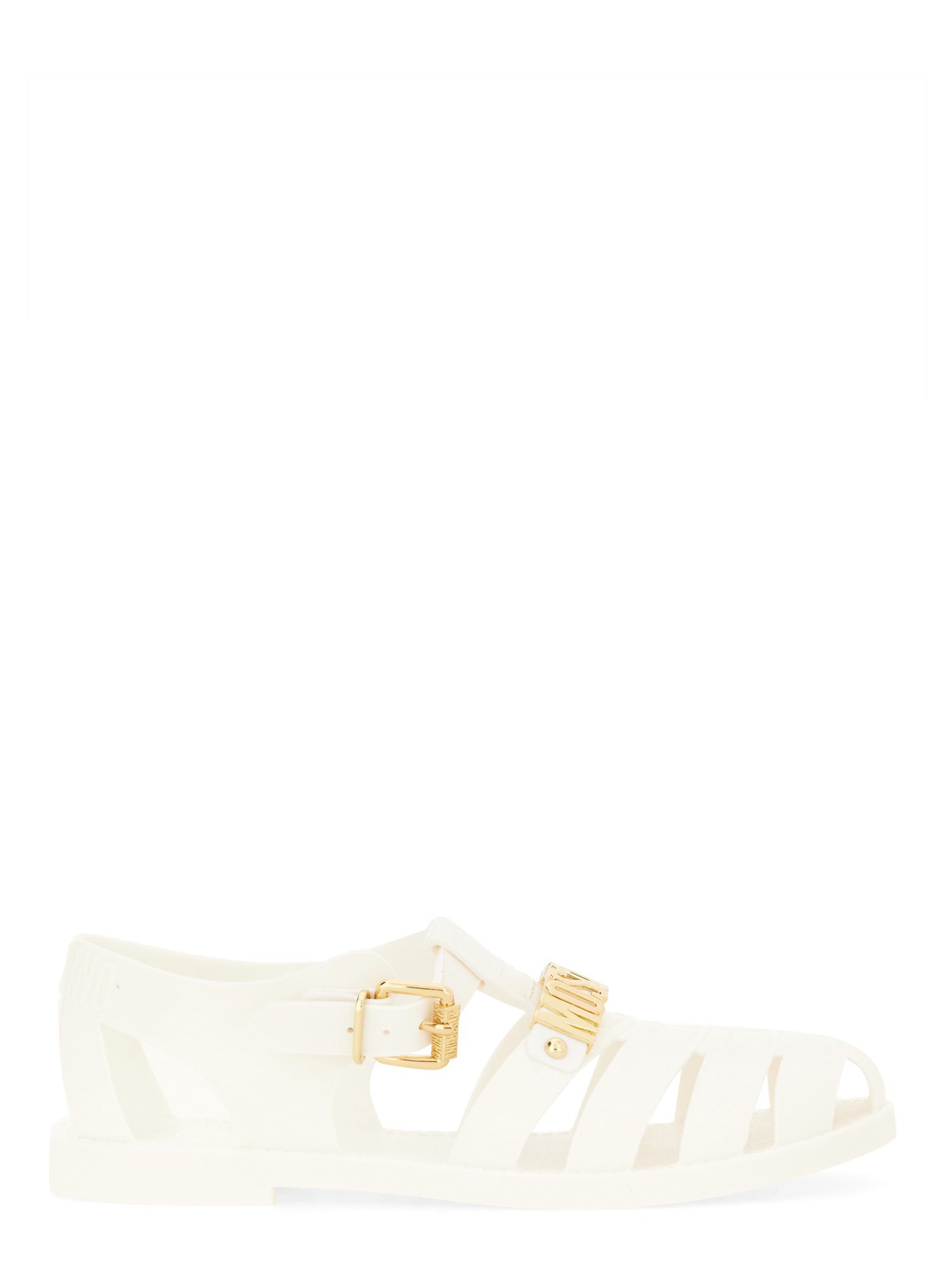 Moschino moschino jelly sandal with lettering logo