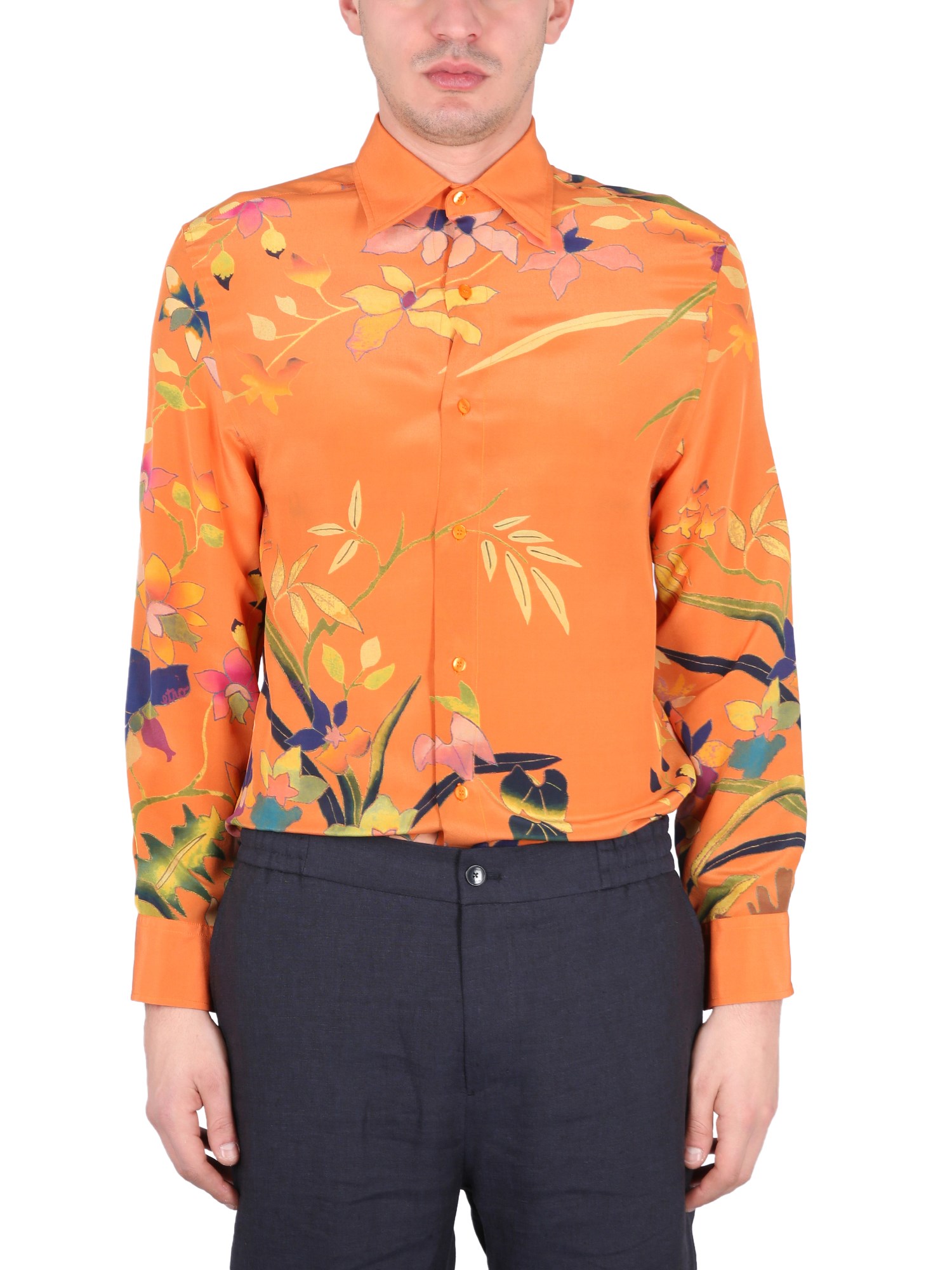 Etro etro ramage floral shirt