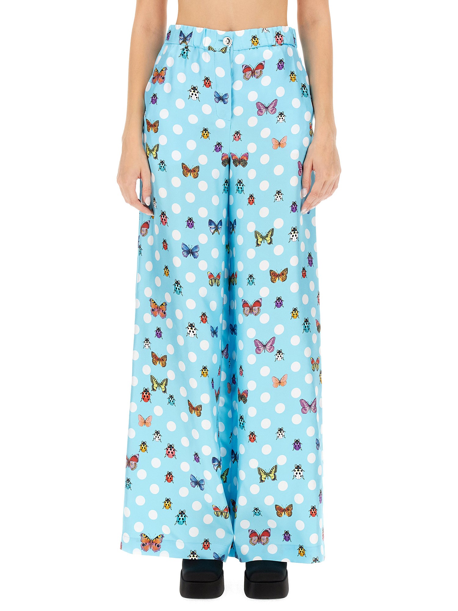 Versace versace pants with butterfly print