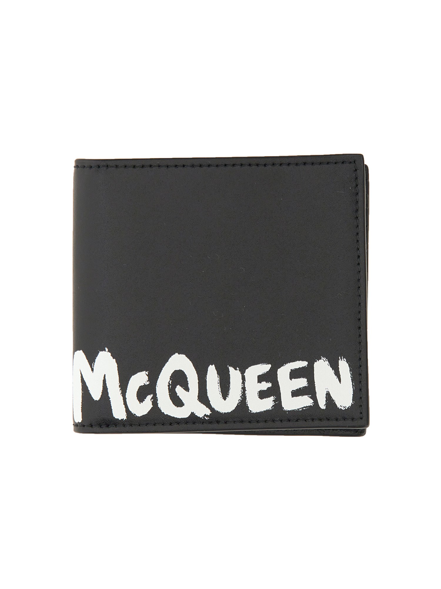 Alexander McQueen alexander mcqueen graffiti logo wallet