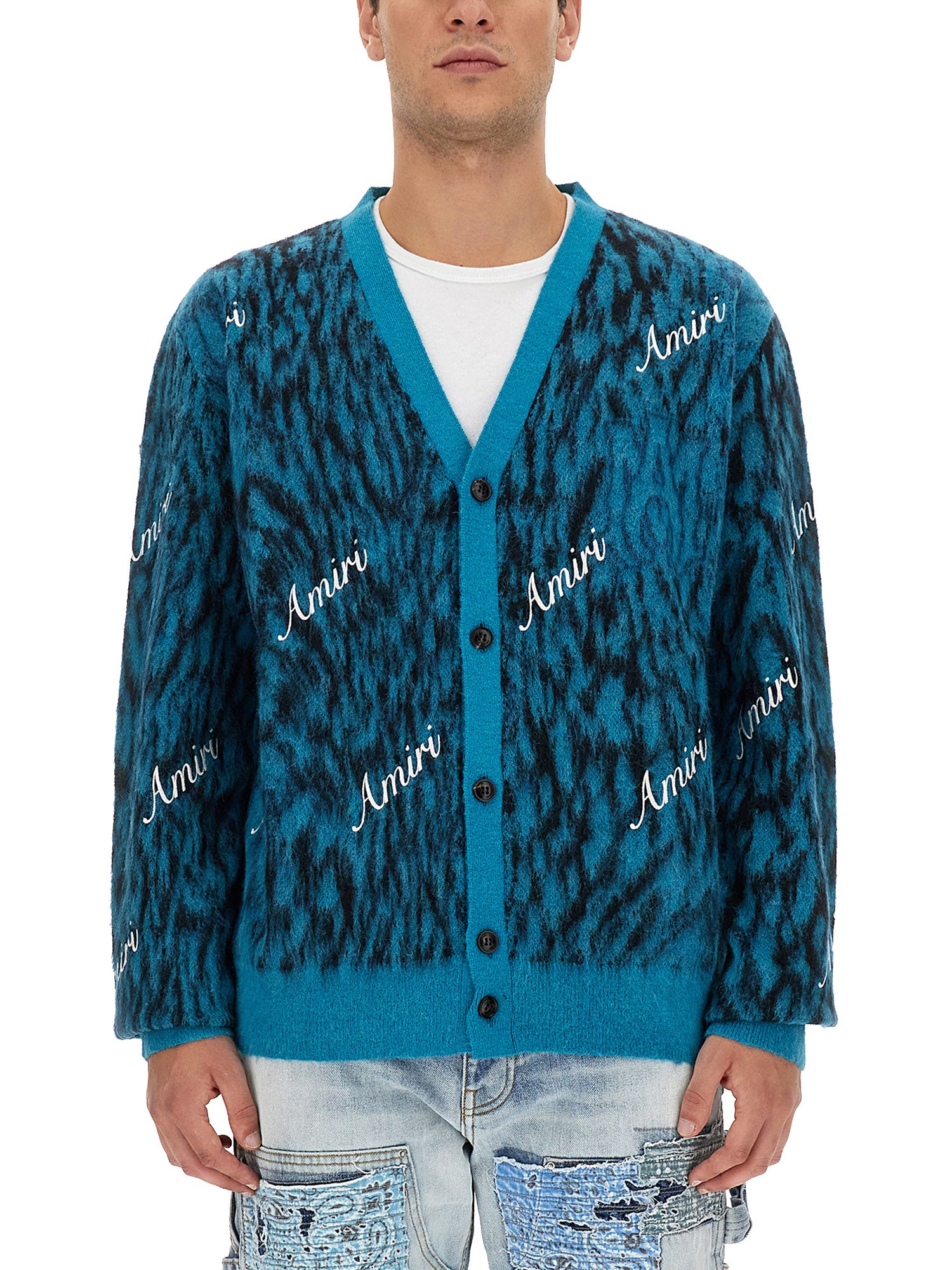 Amiri amiri v-neck cardigan