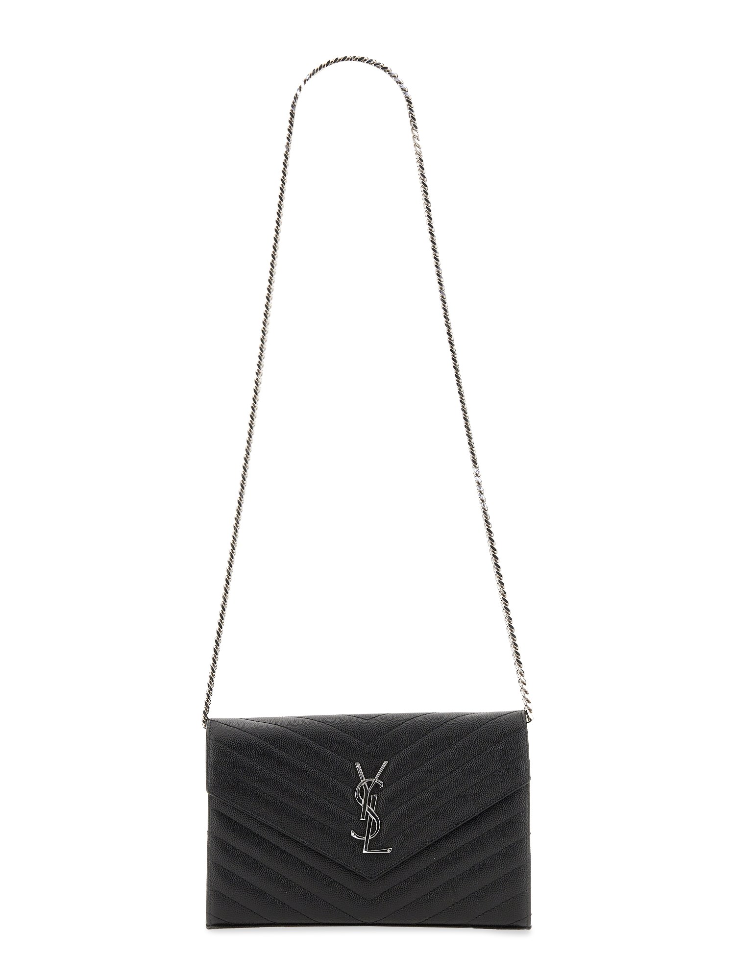 Saint Laurent saint laurent clutch bag with chain cassandre classic