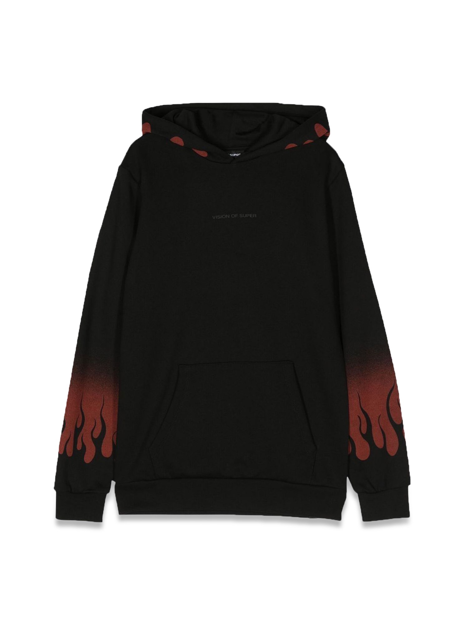 Vision Of Super vision of super hoodie negative red flames