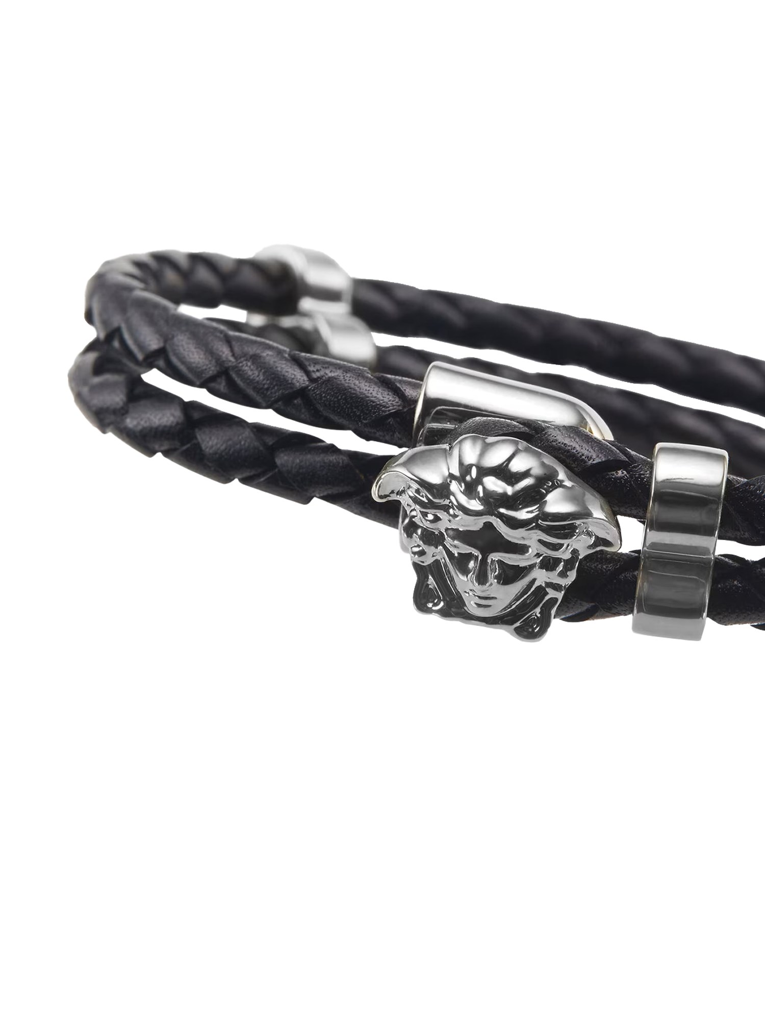 Versace versace "the jellyfish" leather bracelet