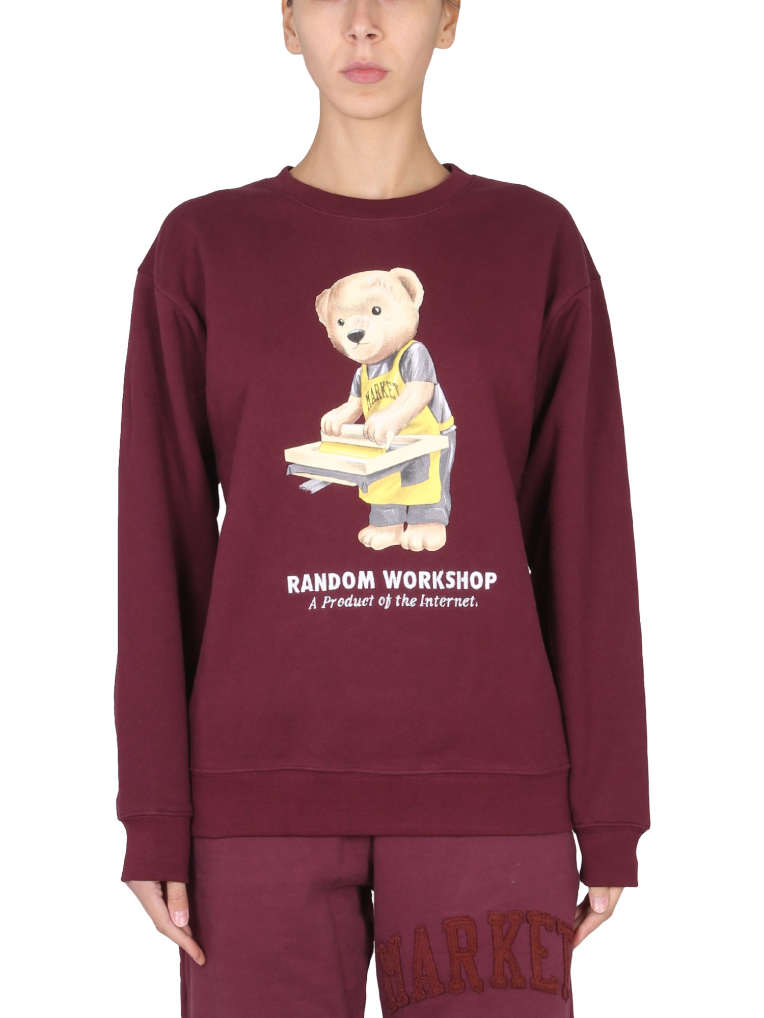 market market random workshop bear sweatshirt
