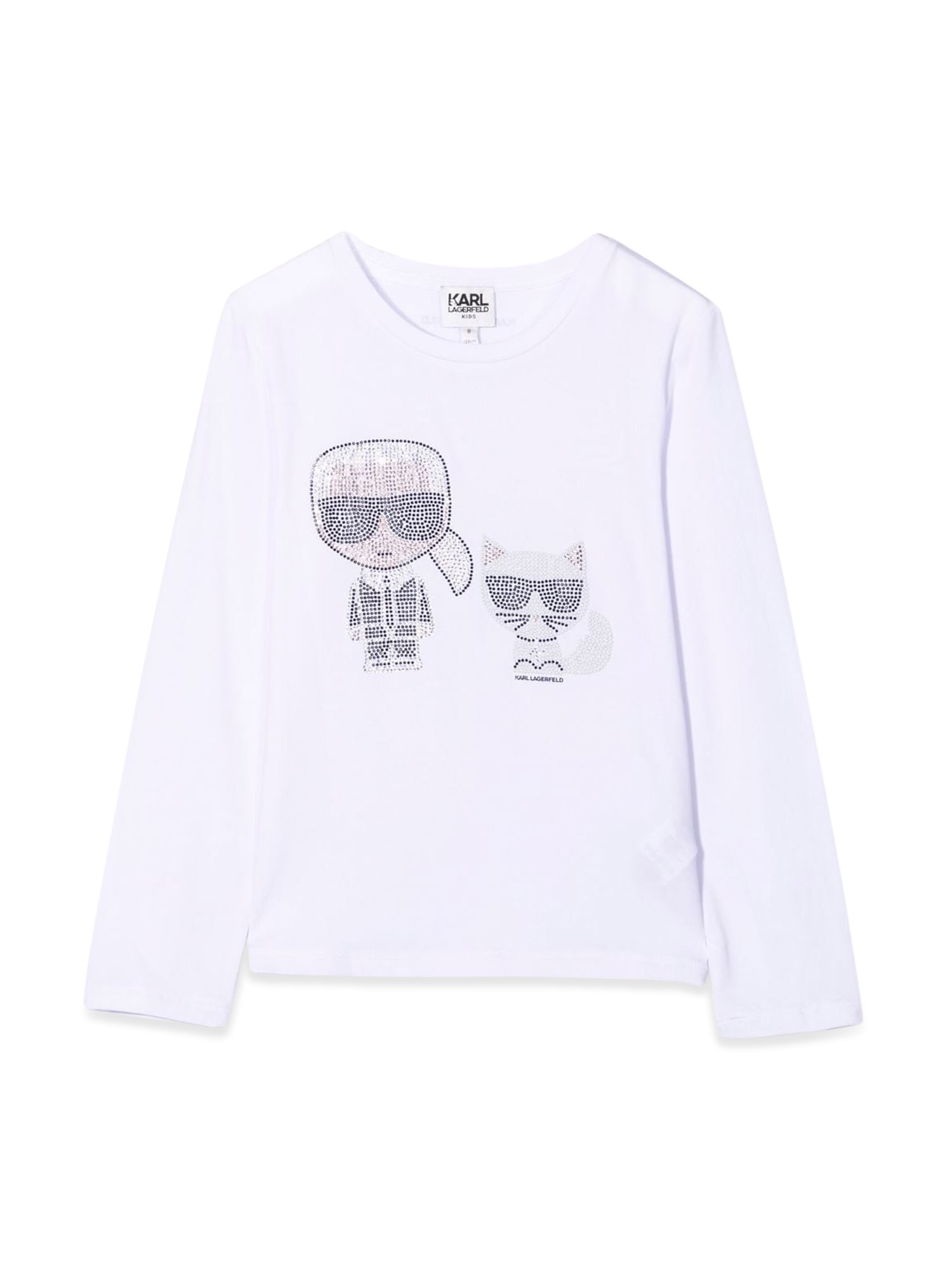 Karl Lagerfeld karl lagerfeld t-shirt karl & choupette con strass