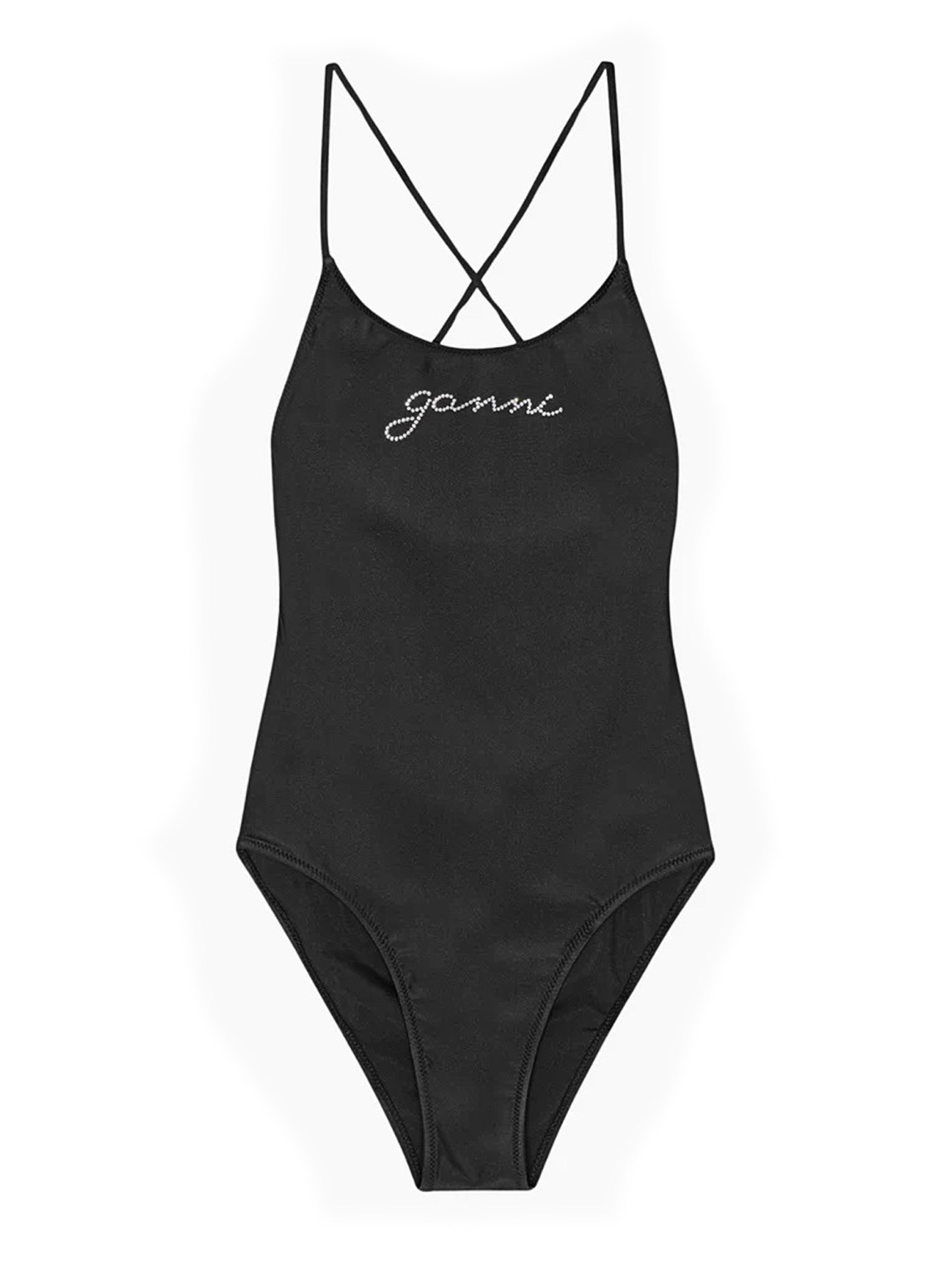 Ganni ganni one piece swimsuit with logo