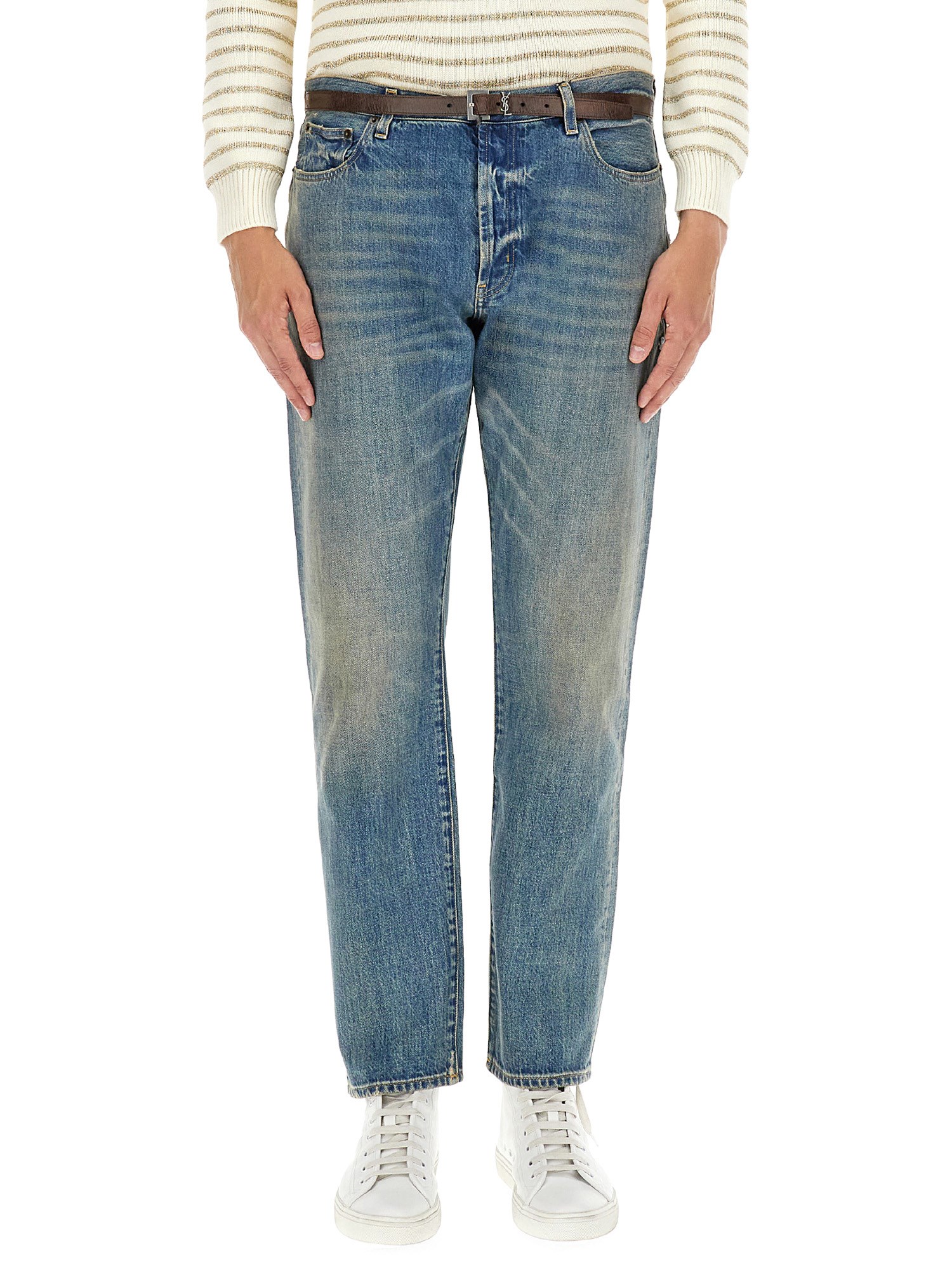 Saint Laurent saint laurent relaxed fit jeans