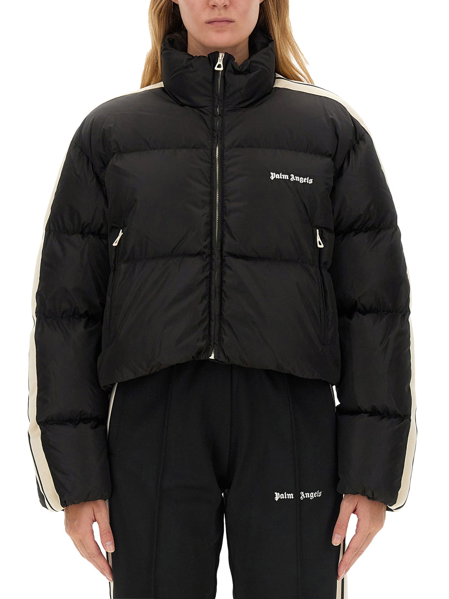 PALM ANGELS palm angels down jacket with logo