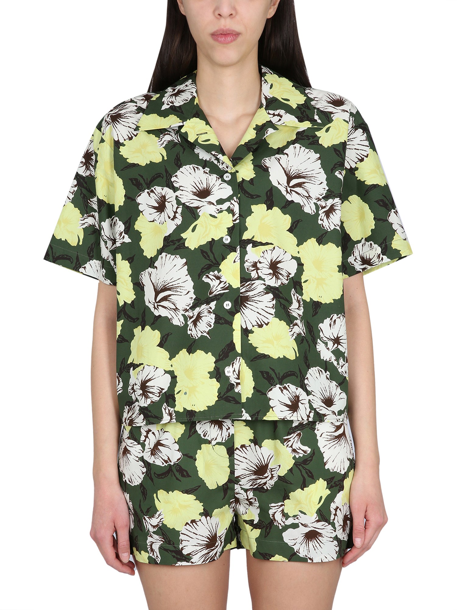 Msgm msgm floral print shirt