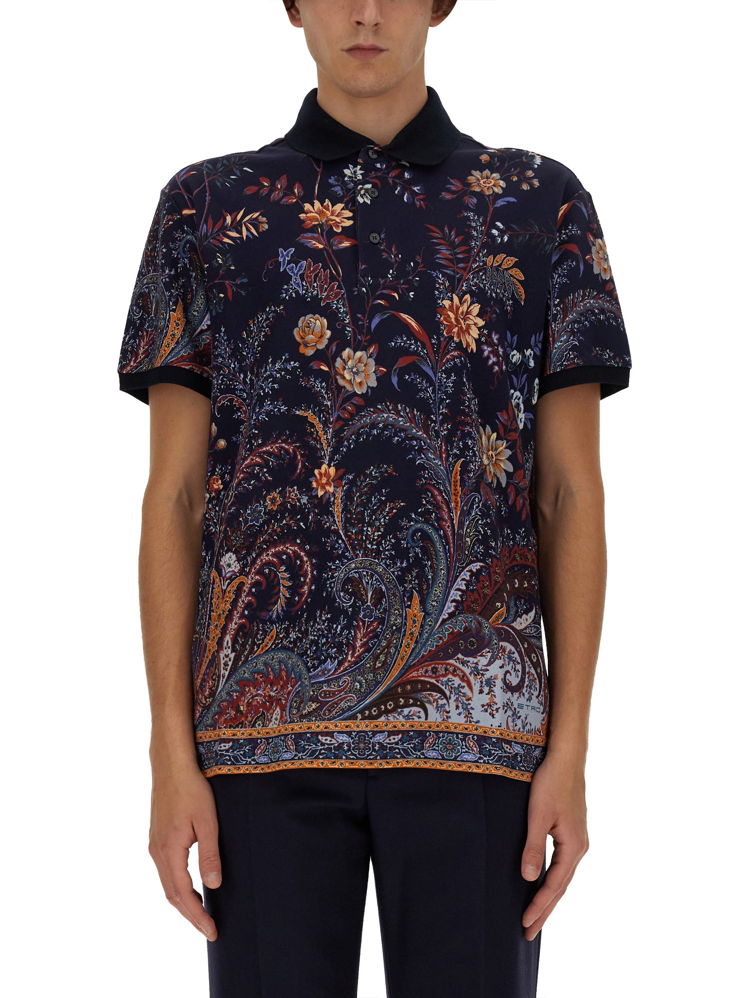 Etro etro polo shirt with floral paisley print