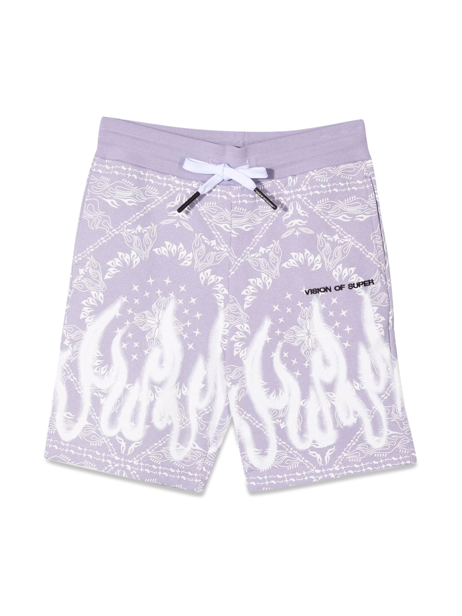 Vision Of Super vision of super lilac shorts kids with bandana print