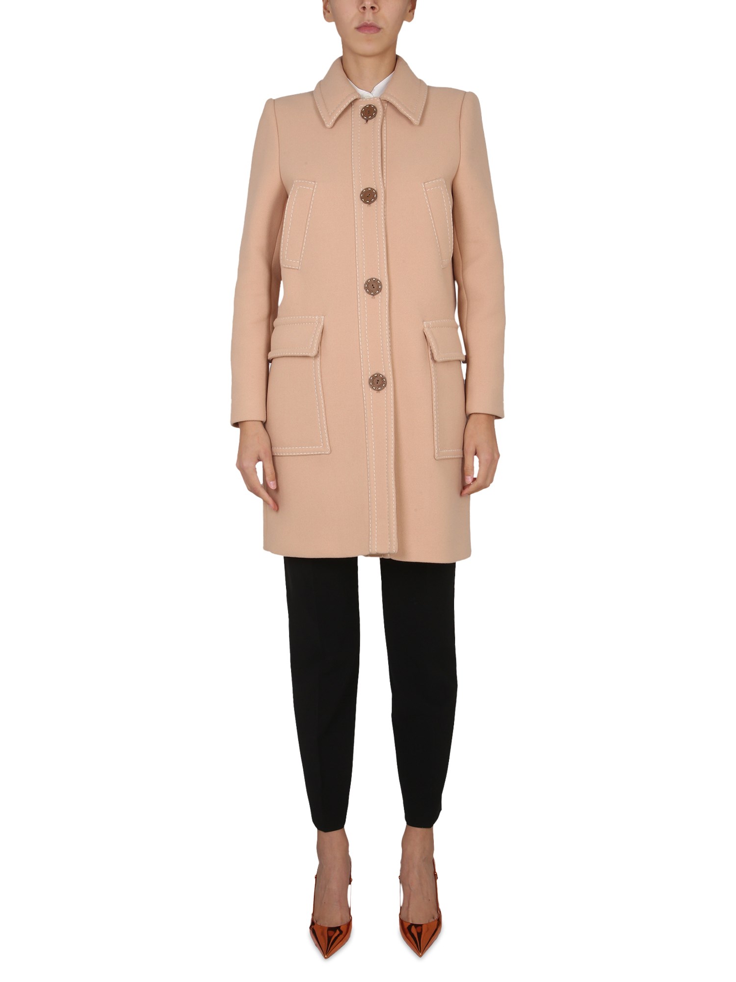 Boutique Moschino boutique moschino virgin wool coat