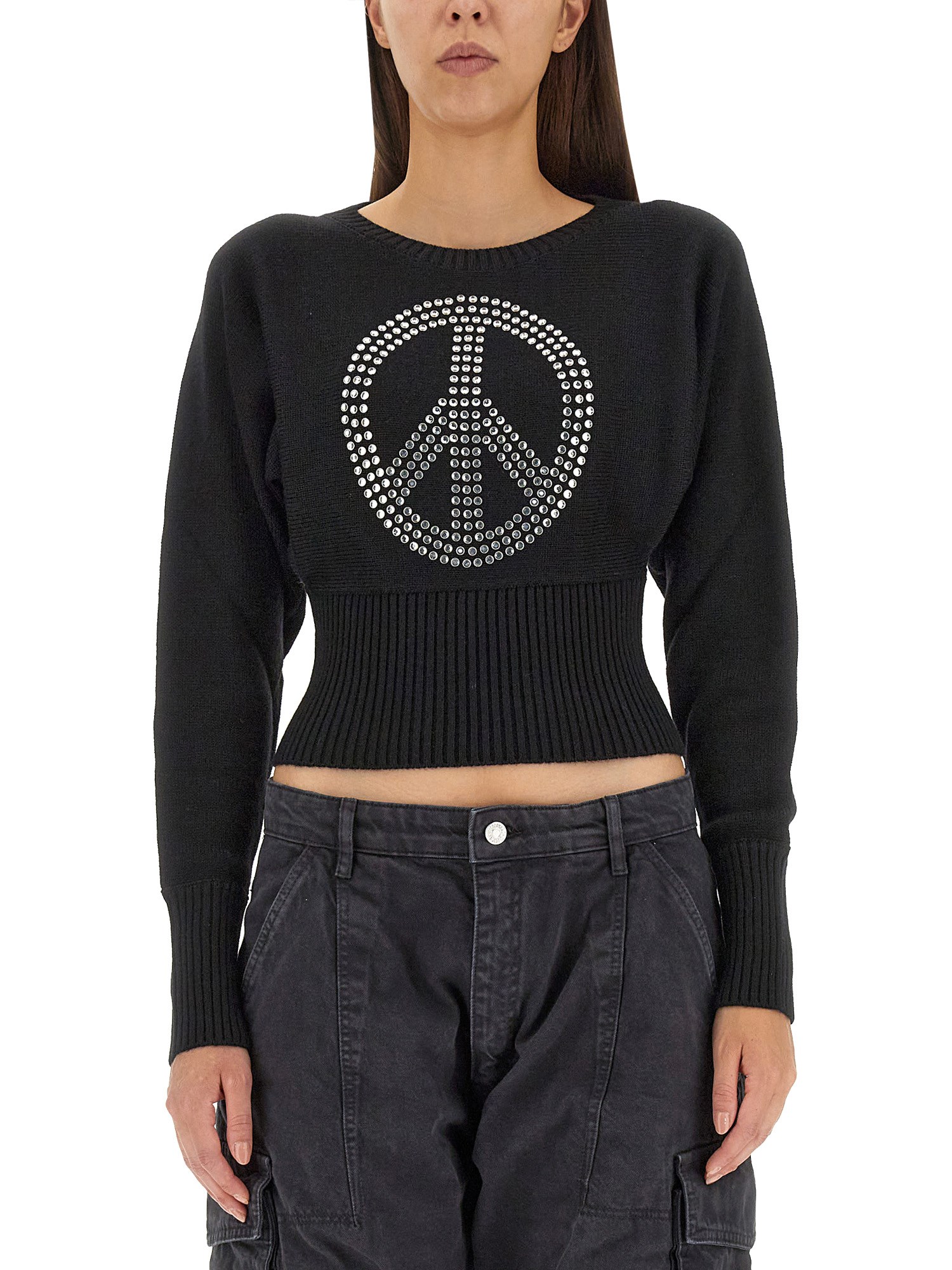 Moschino Jeans moschino jeans peace symbol jersey