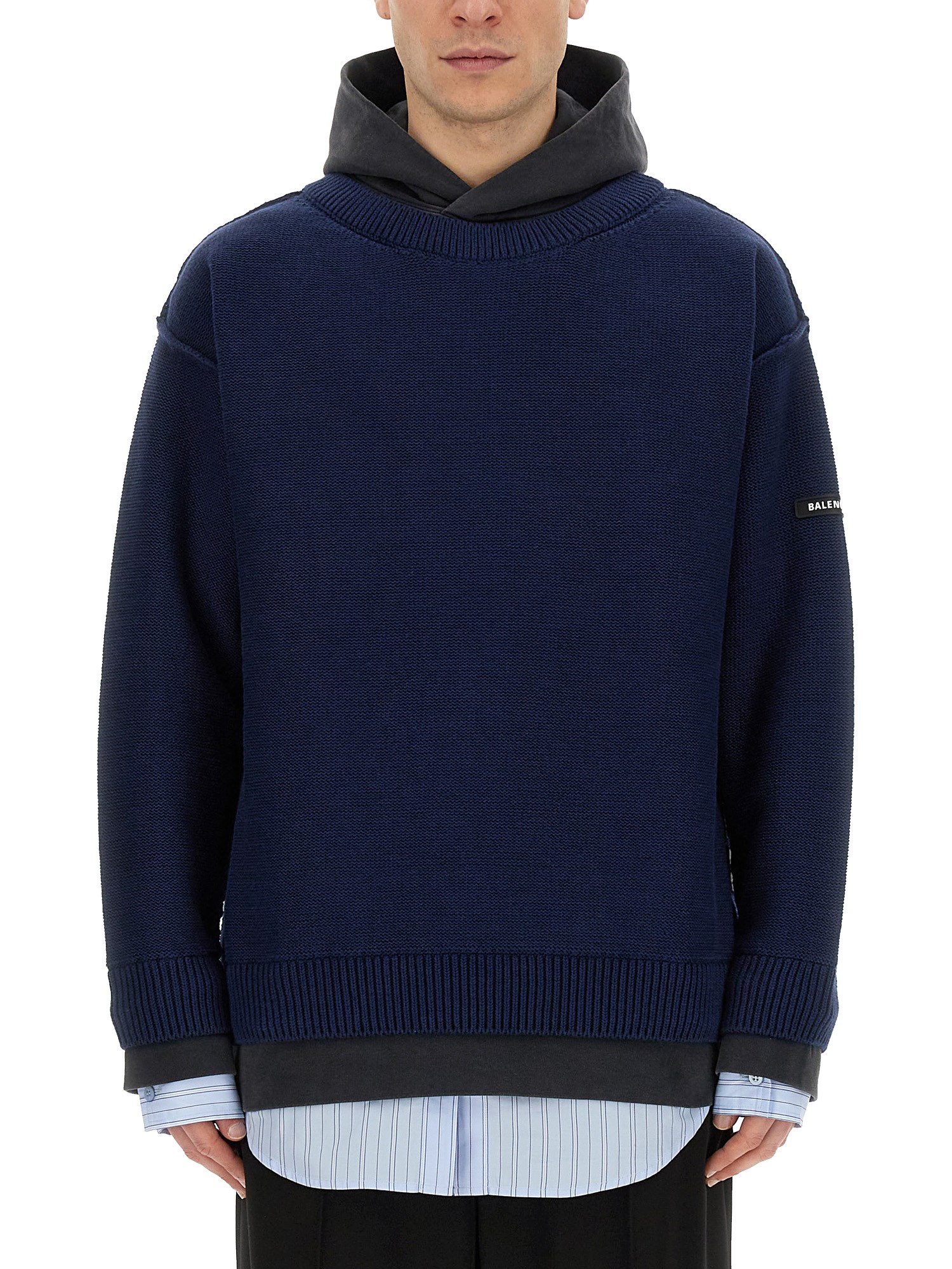 Balenciaga balenciaga layered hoodie