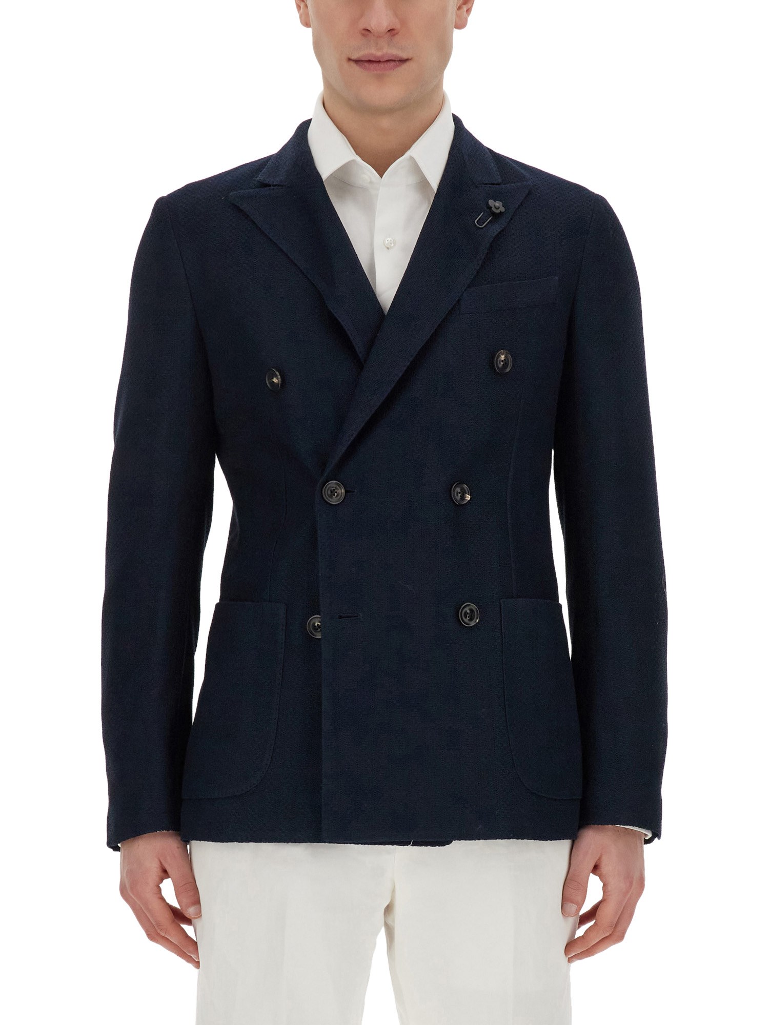 Lardini lardini double-breasted jacket