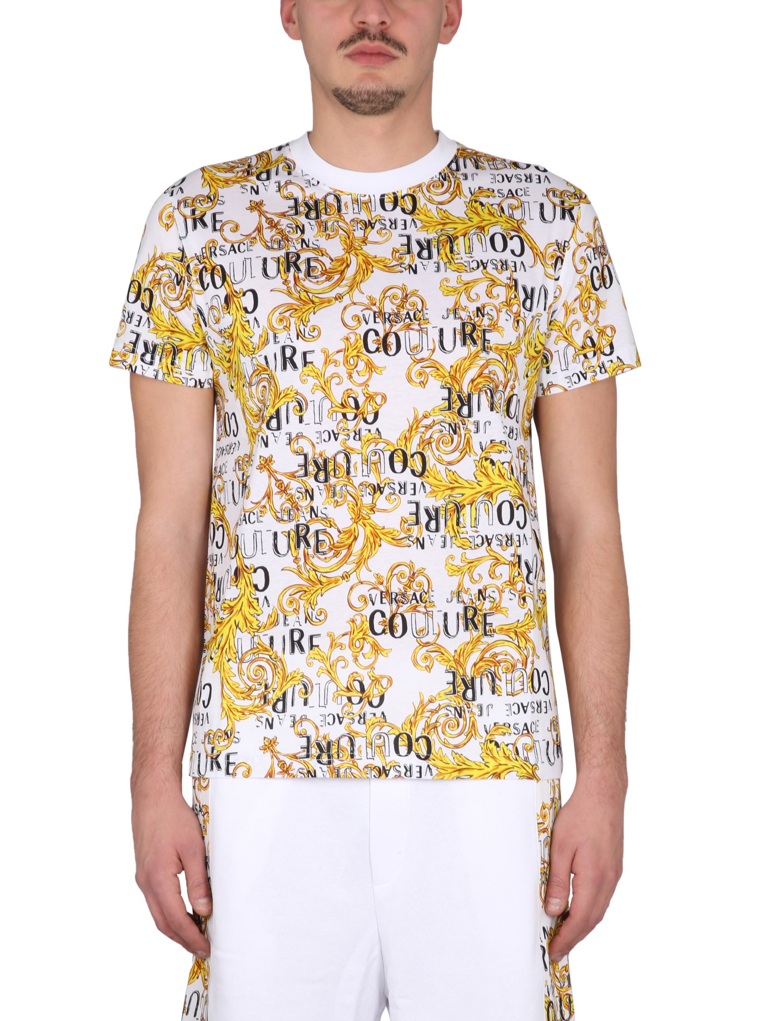 Versace Jeans Couture versace jeans couture baroque logo t-shirt