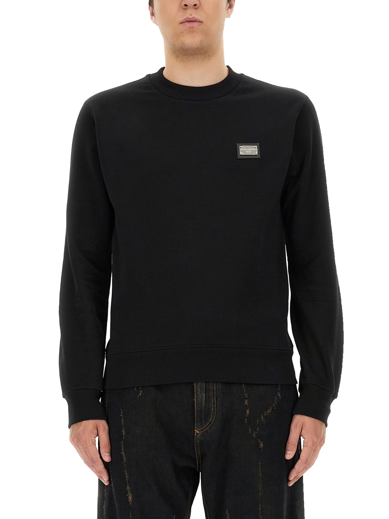 Dolce & Gabbana dolce & gabbana sweatshirt with logo plaque