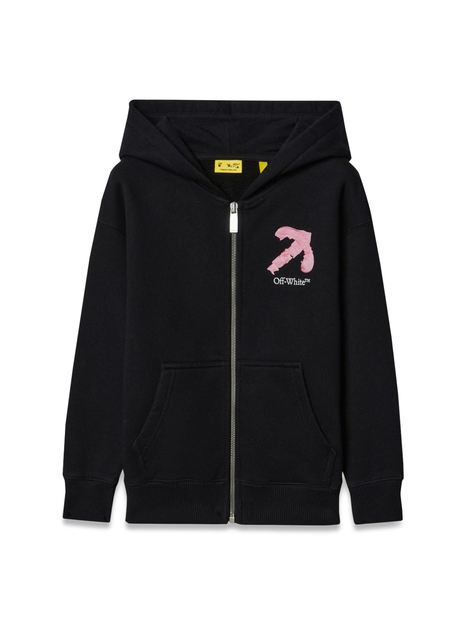 OFF-WHITE off-white arrow acrylic hoodie zipper