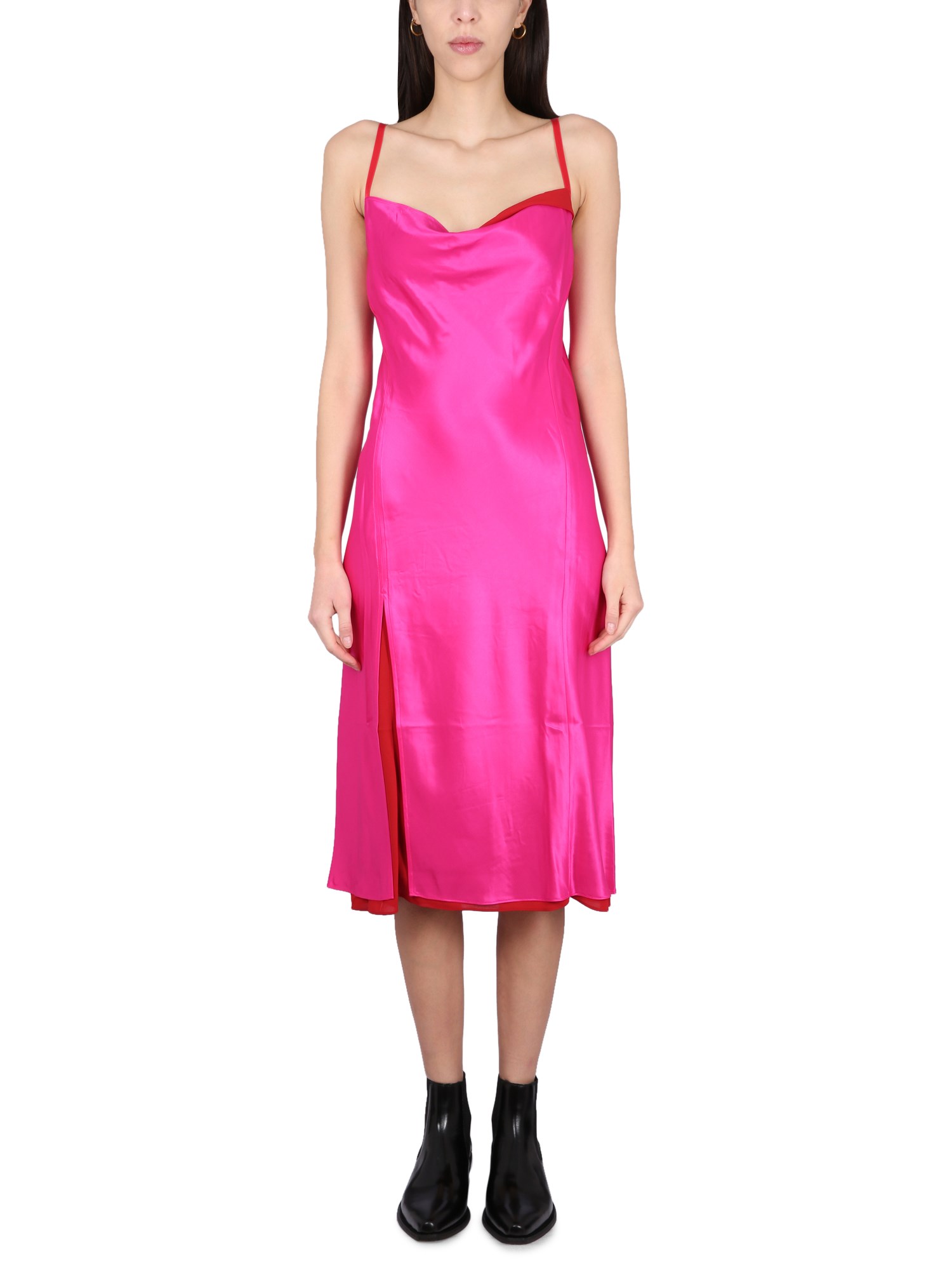 Acne Studios acne studios satin petticoat dress