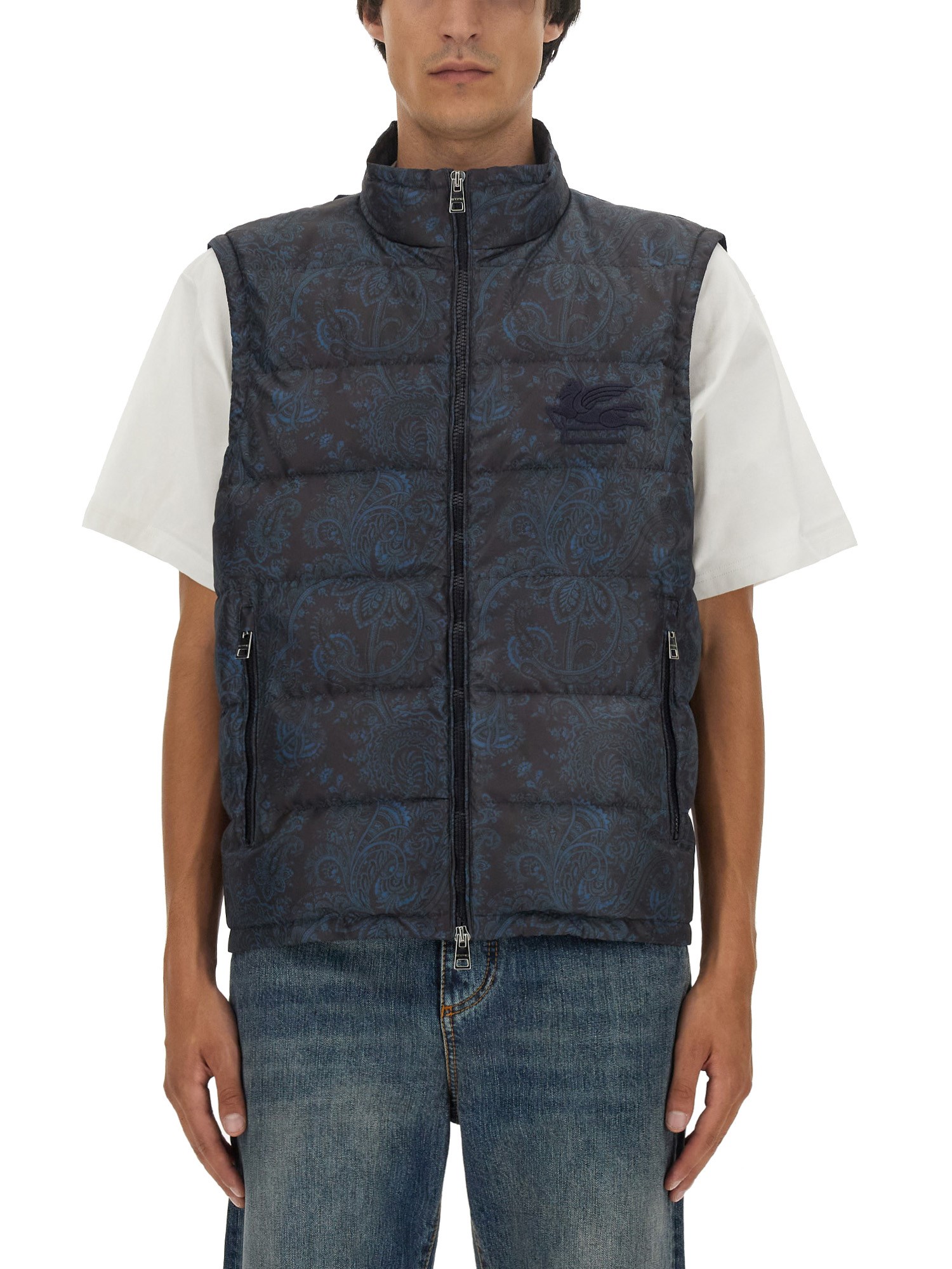 Etro etro paisley print vest