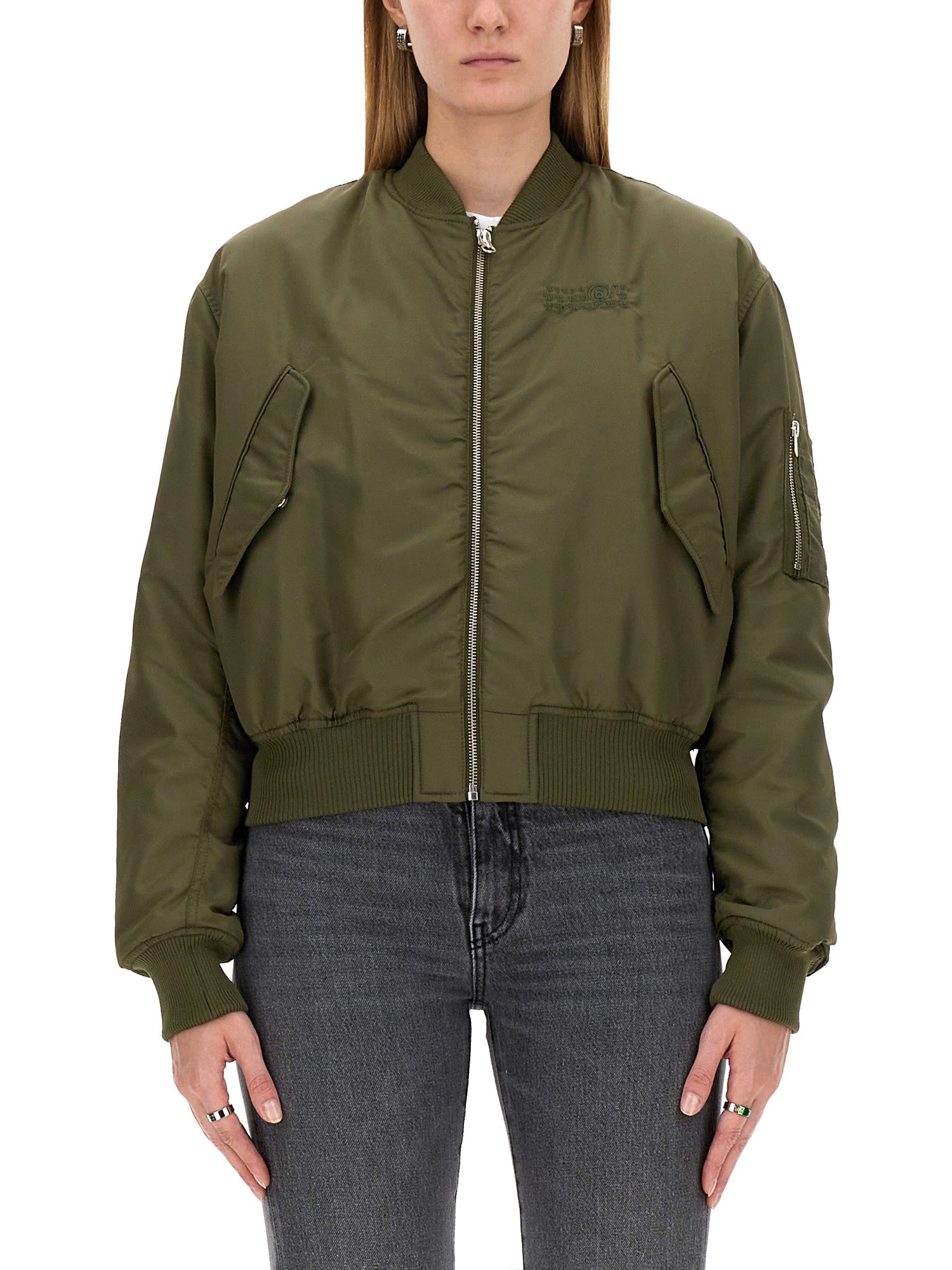 MM6 Maison Margiela mm6 maison margiela bomber jacket with logo