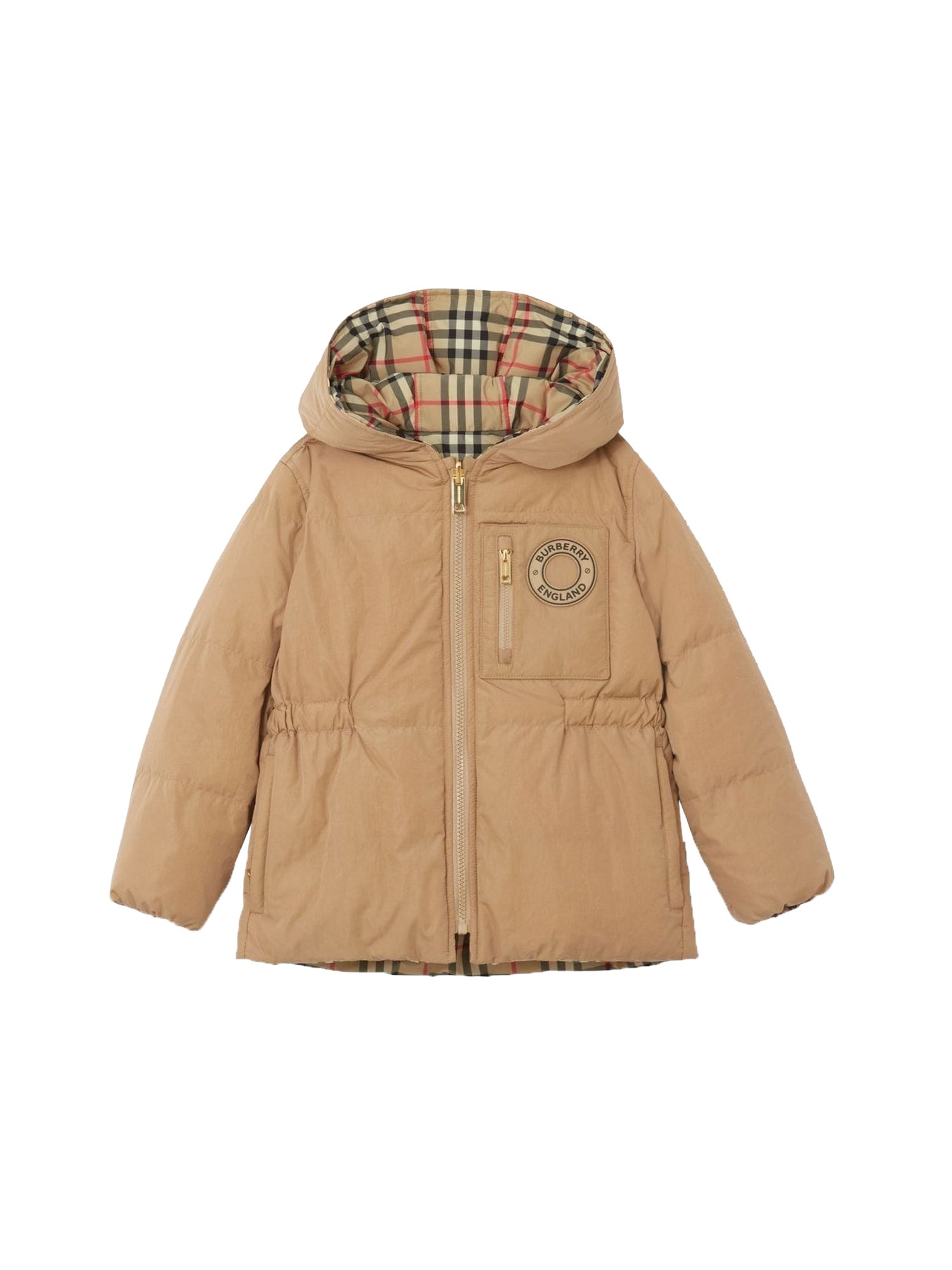 Burberry burberry alora puffer jacket with hood