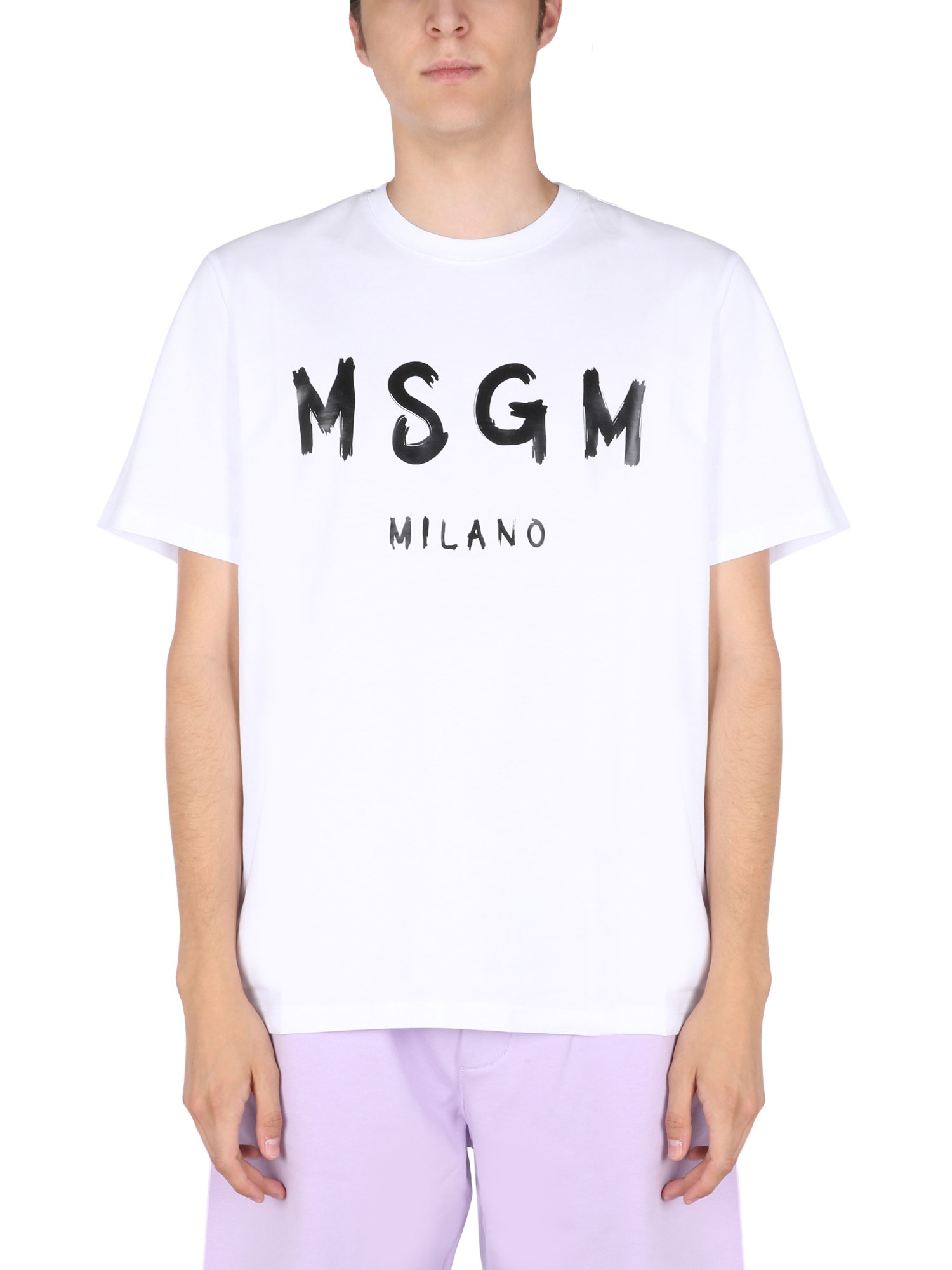 Msgm msgm t-shirt with brushed logo