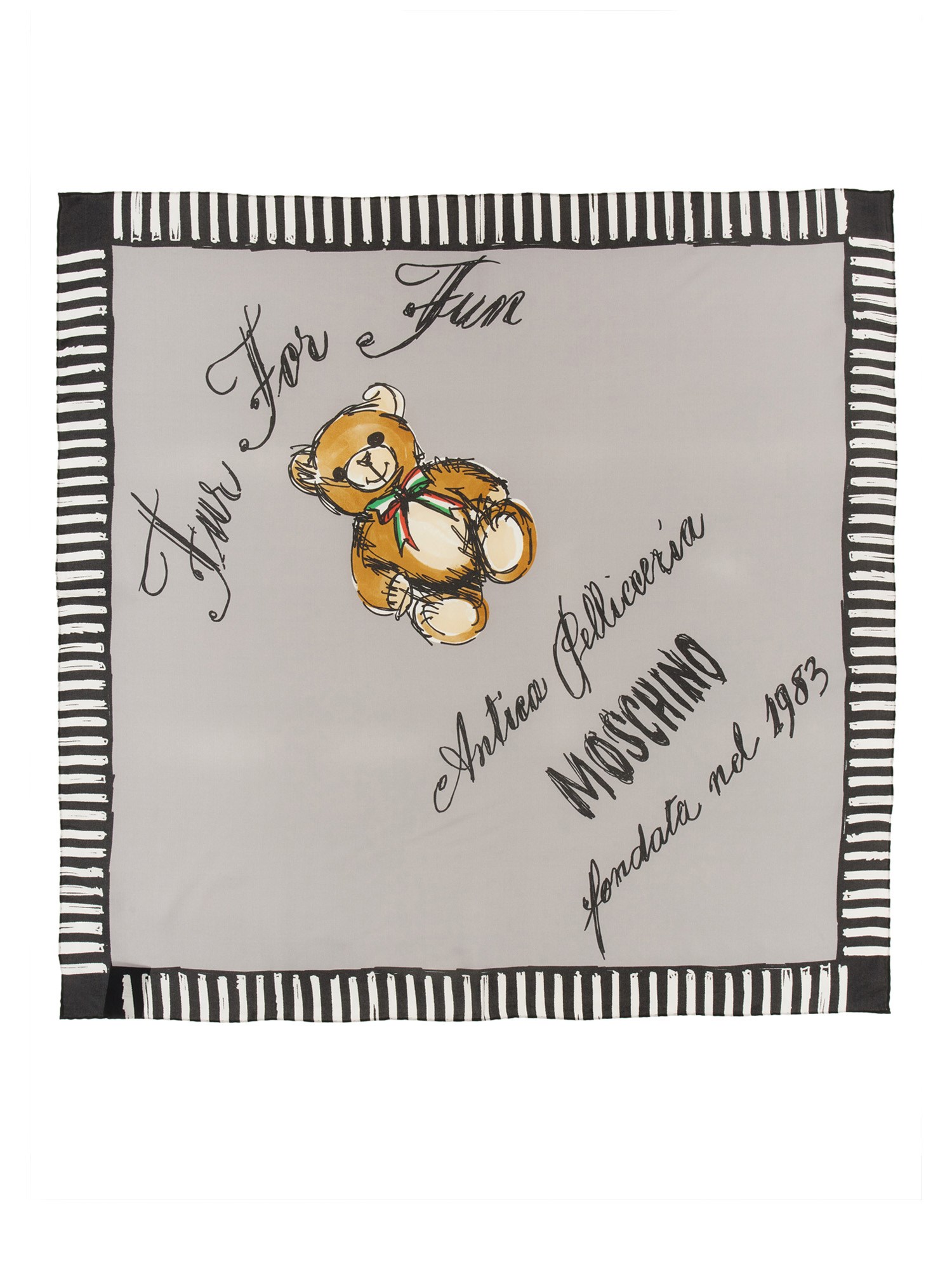 Moschino moschino silk scarf