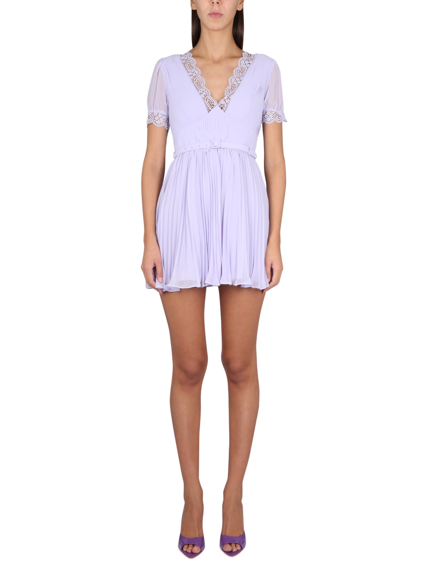 Self-Portrait self-portrait plisse dress