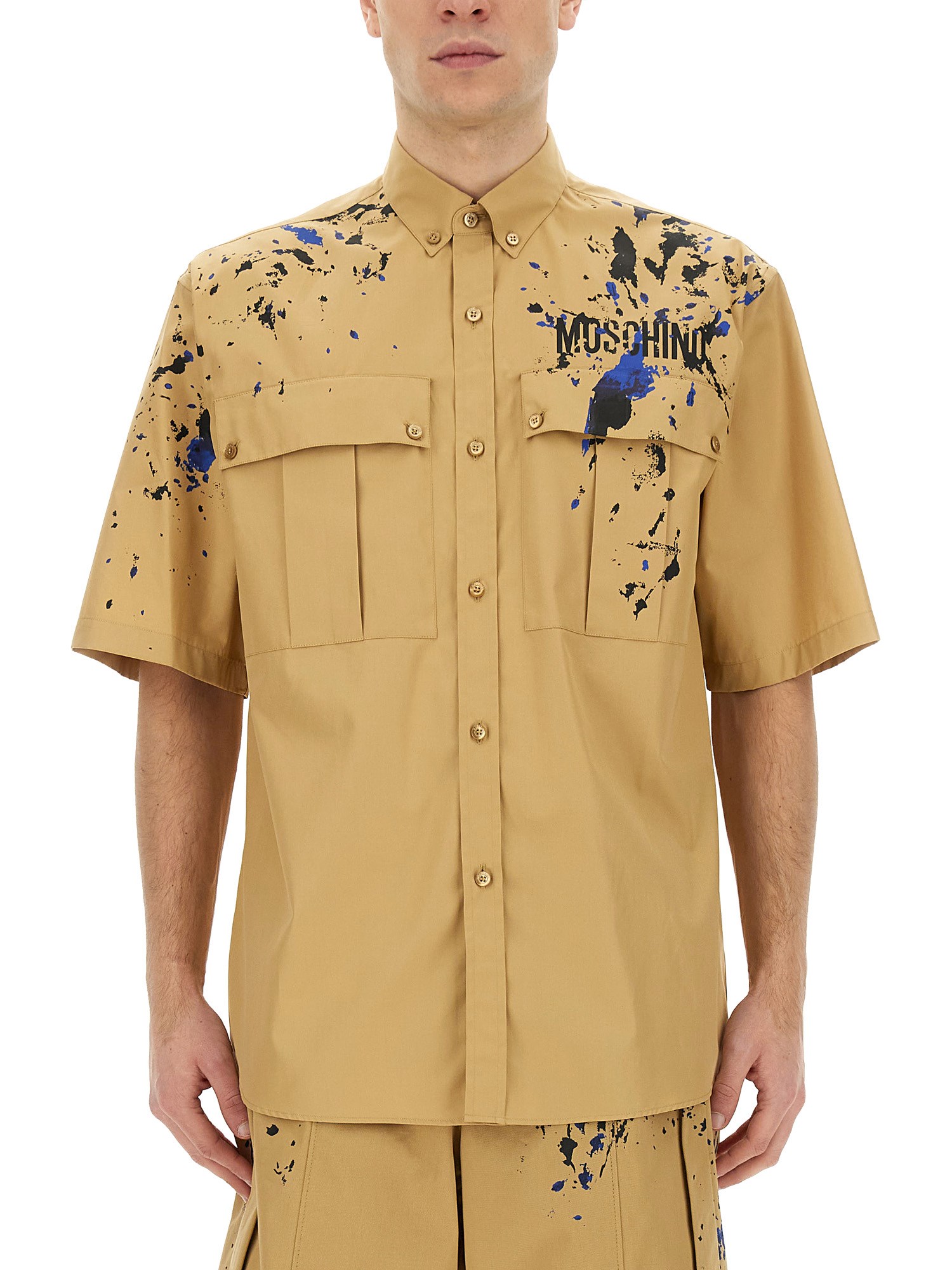 Moschino moschino painted effect shirt