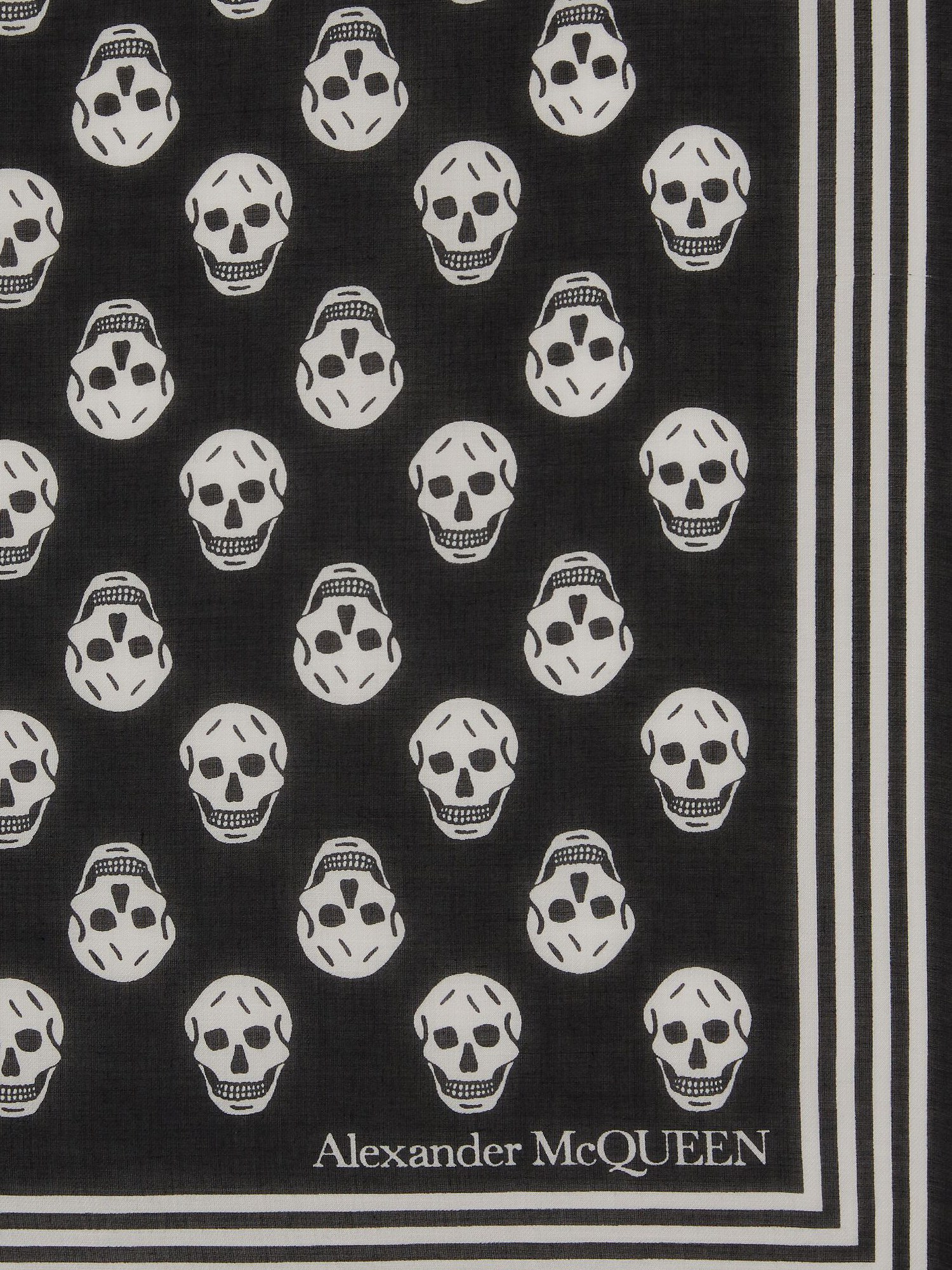 Alexander McQueen alexander mcqueen biker skull print scarf