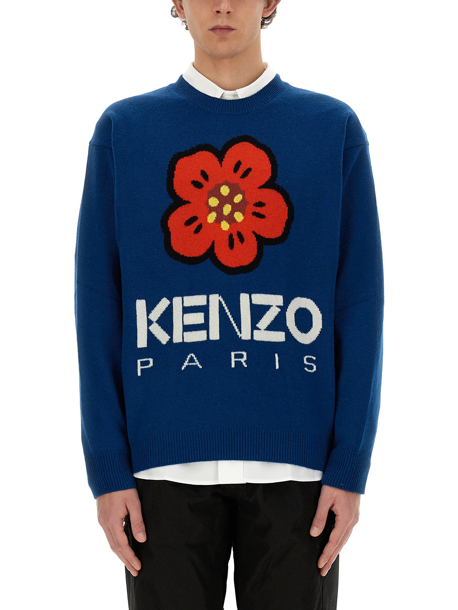 Kenzo kenzo jersey with embroidery boke flower