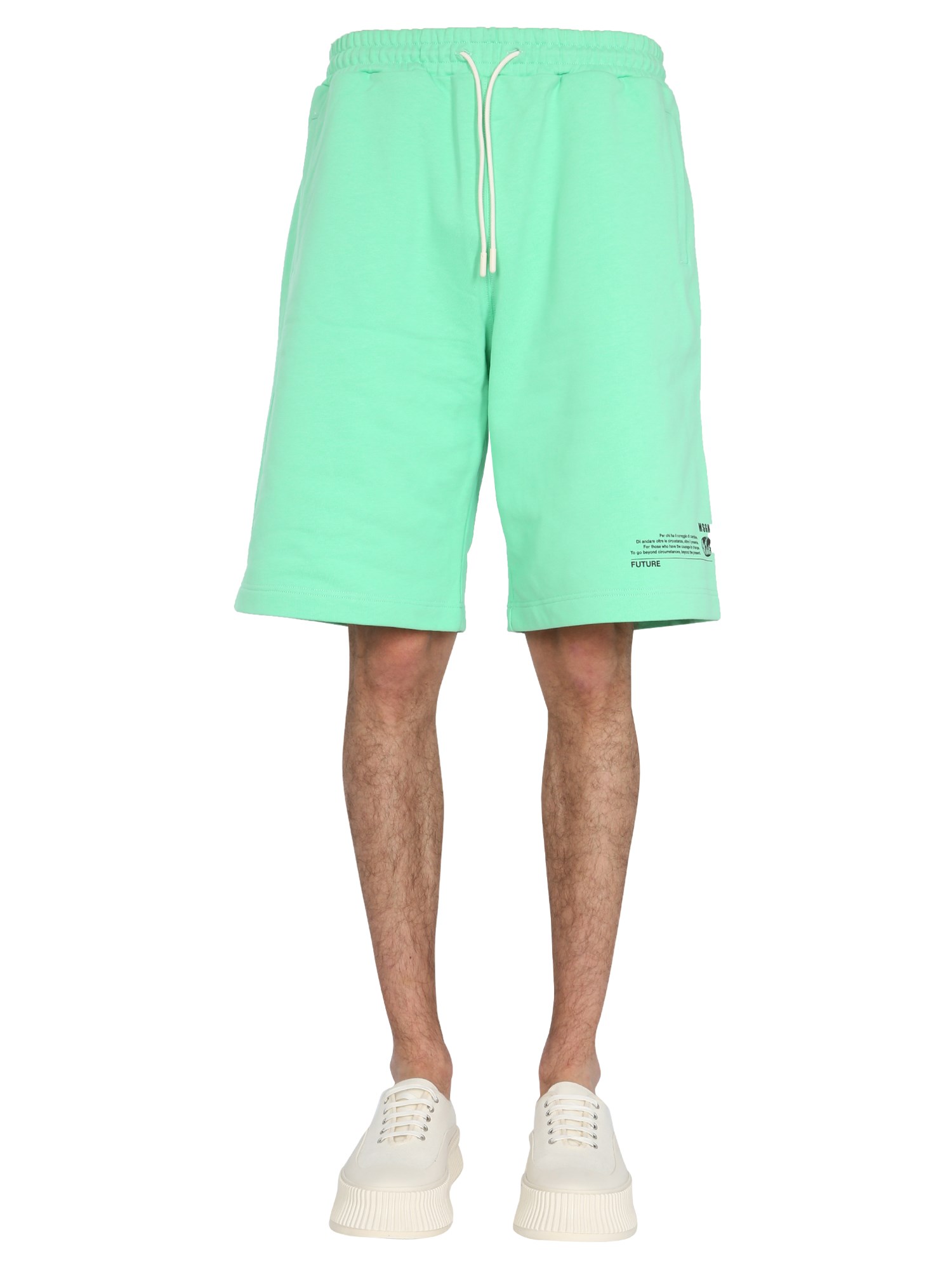 Msgm msgm fantastic green bermuda