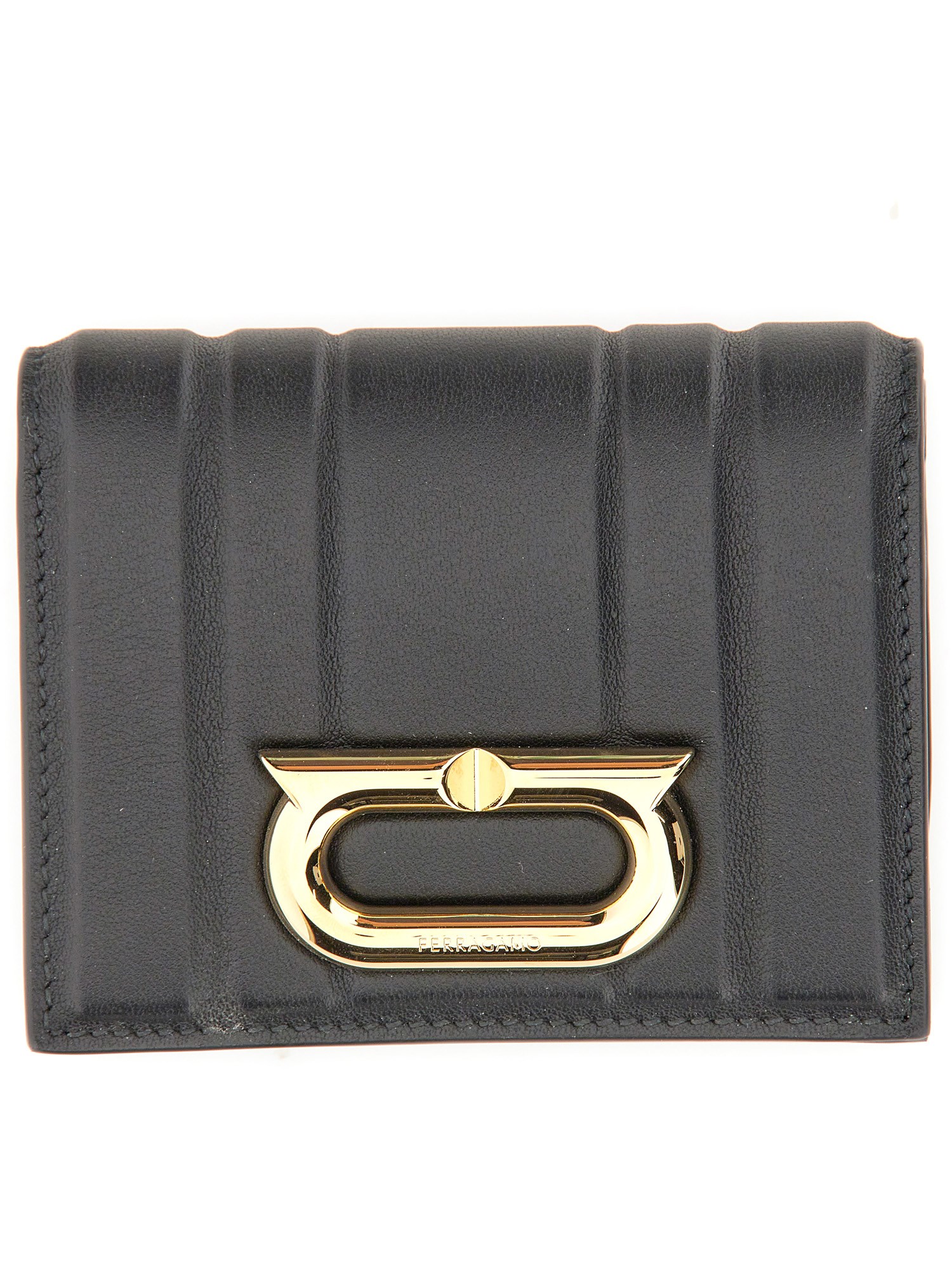 Ferragamo ferragamo compact matelassé wallet