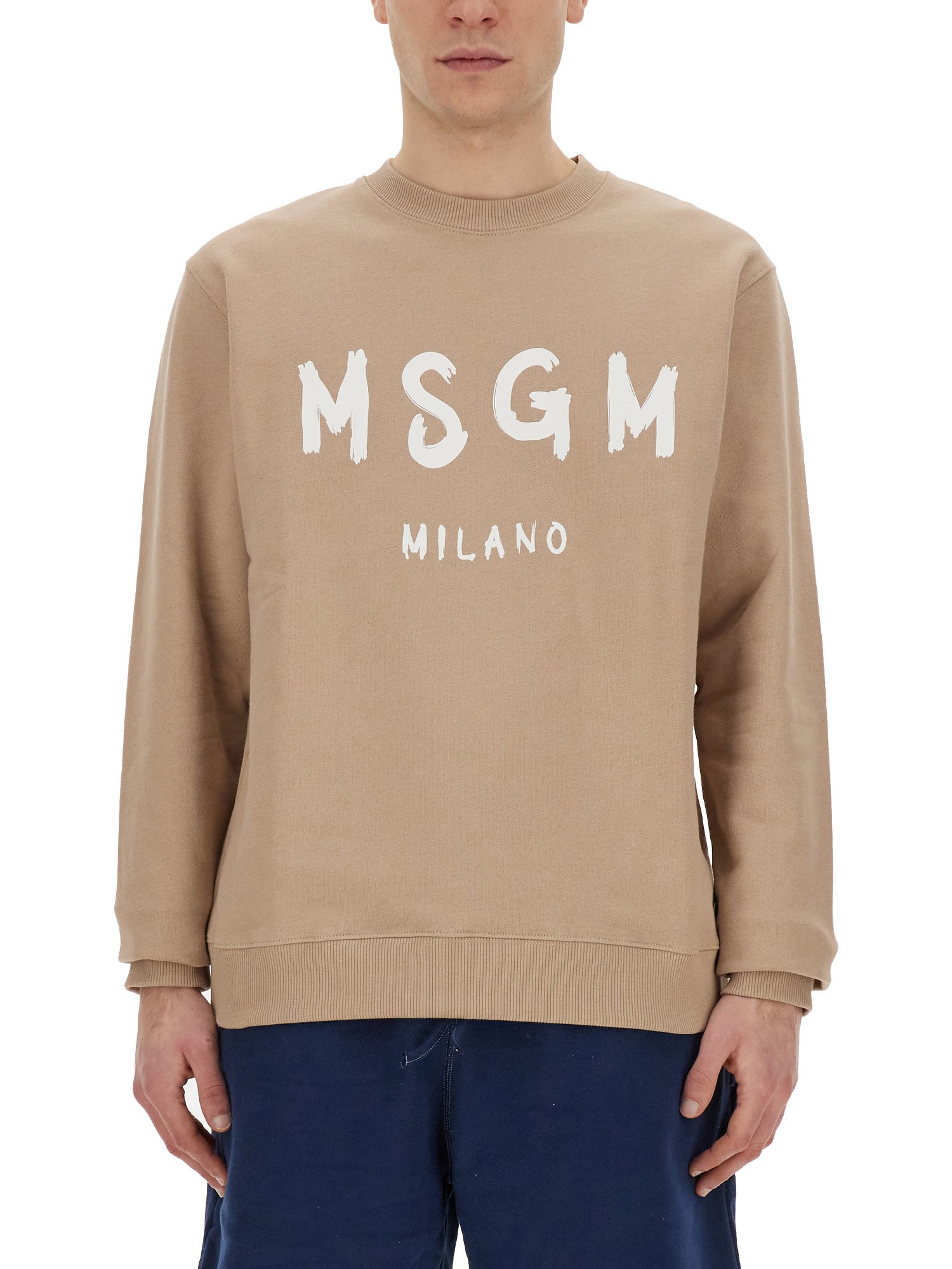 Msgm msgm sweatshirt with brushed logo