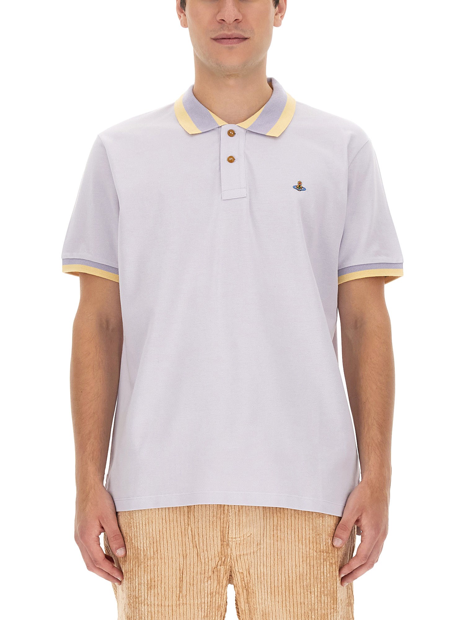 Vivienne Westwood vivienne westwood polo shirt with orb embroidery