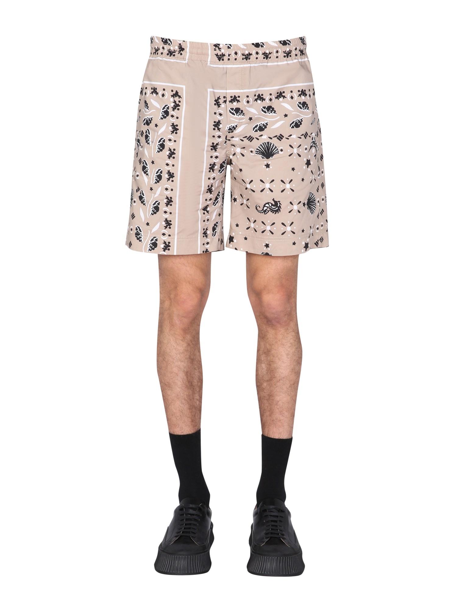 Msgm msgm paisley pattern bermuda